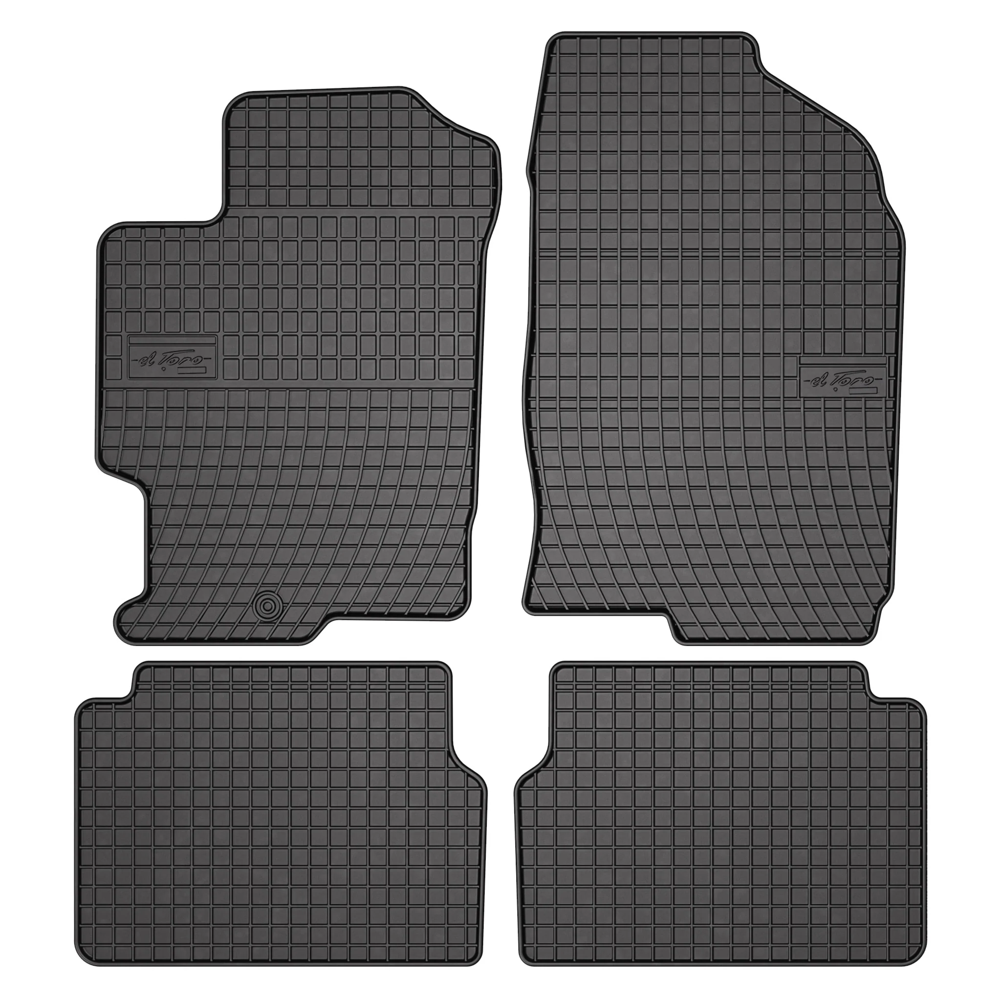 OMAC Gummi Fußmatten für Mazda 6 2002-2007 Automatten Gummi Schwarz 4tlg