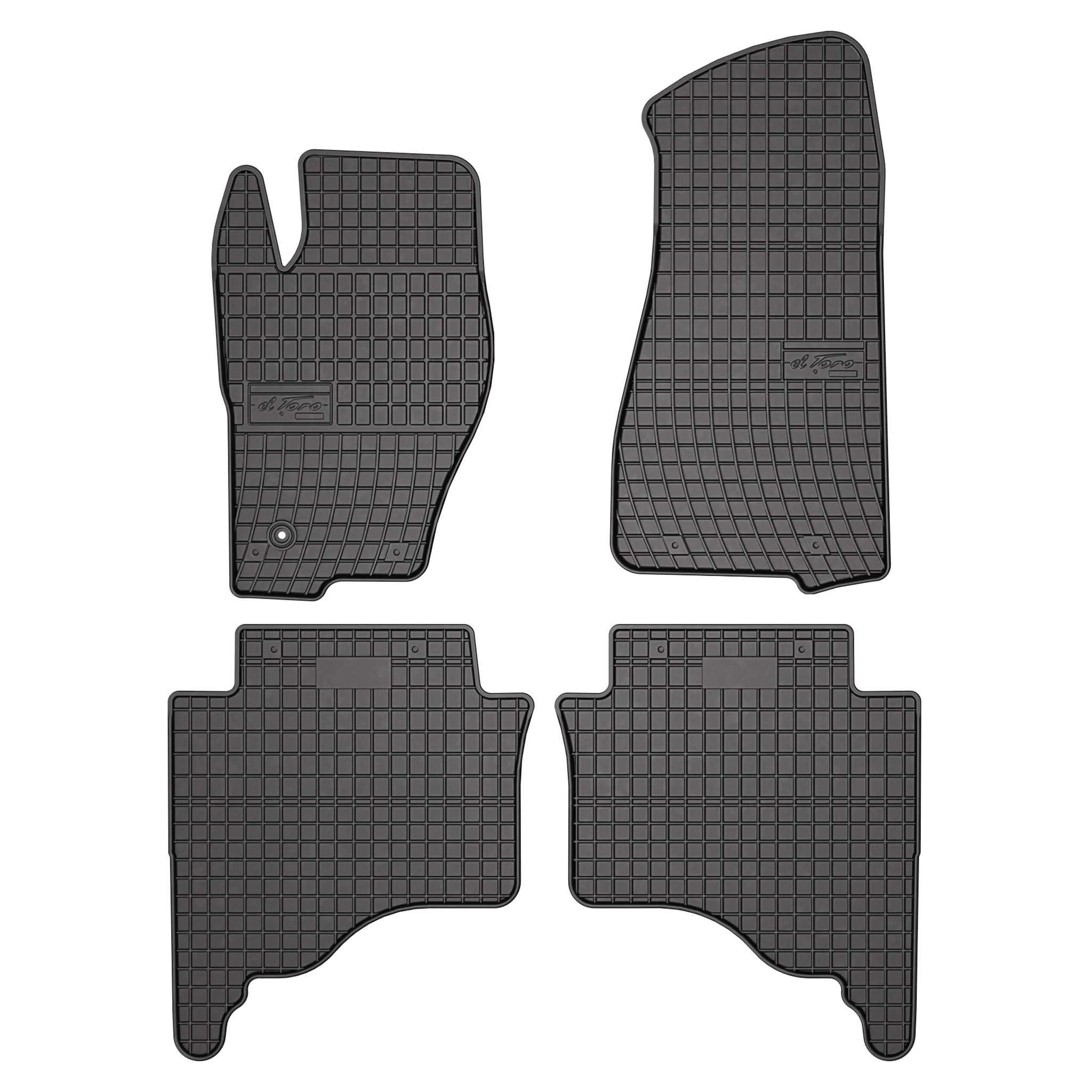 OMAC Gummi Fußmatten für Jeep Grand Cherokee 2004-2010 Automatten Schwarz 4x