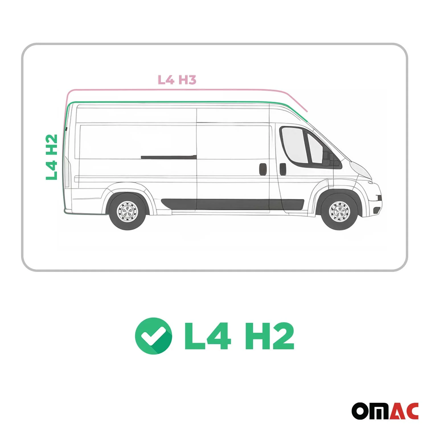 Dachreling Dachgepäckträger für Fiat Ducato 2006-2026 H2 & L4 Langer Alu Grau - Image 3