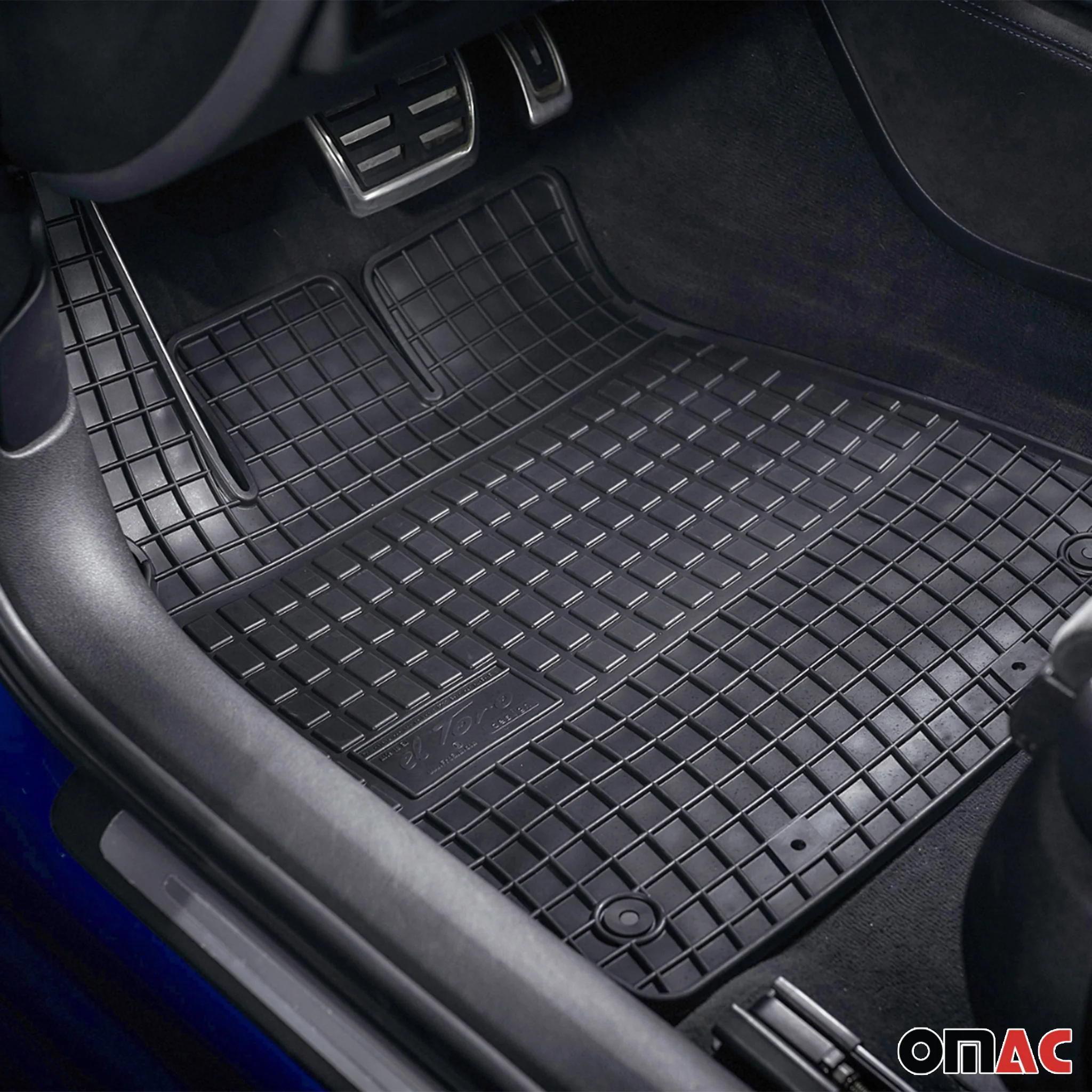 OMAC Gummi Fußmatten für Subaru Forester III 2008-2013 Schwarz Automatten 4 tlg - Image 2