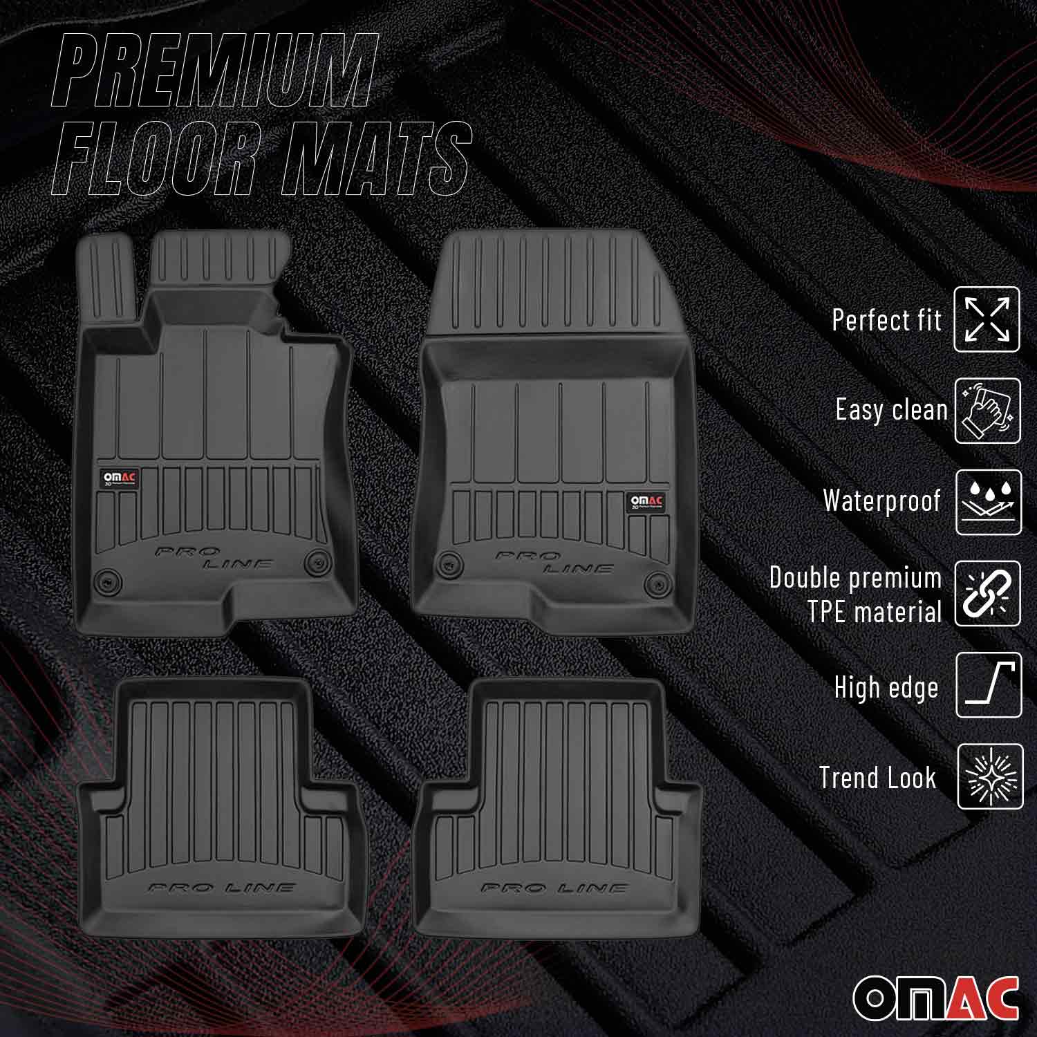 OMAC Gummi Fußmatten für Honda Accord 2008-2015 Premium TPE Automatten 4tlg - Image 2