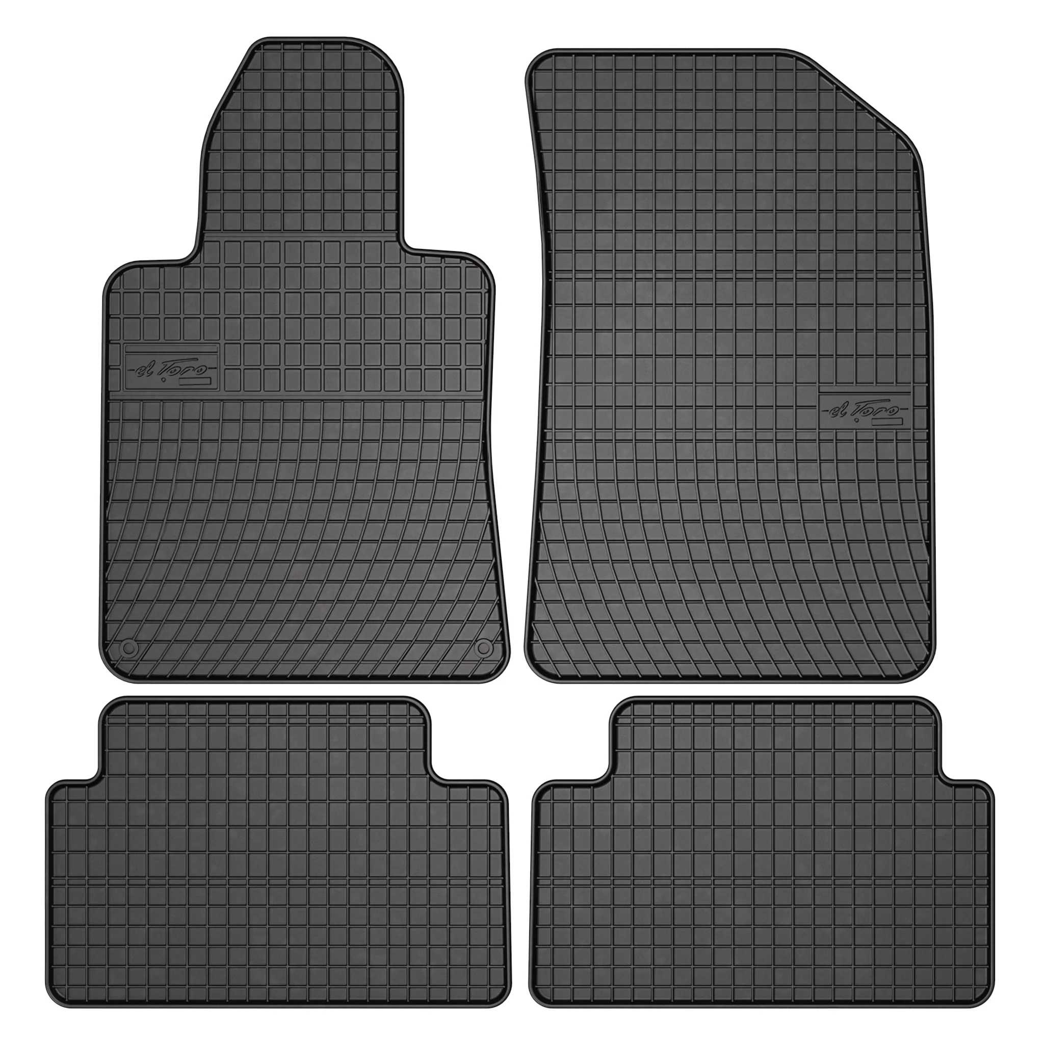 OMAC Gummi Fußmatten für Peugeot 508 2010-2018 Automatten Gummi Schwarz 4tlg