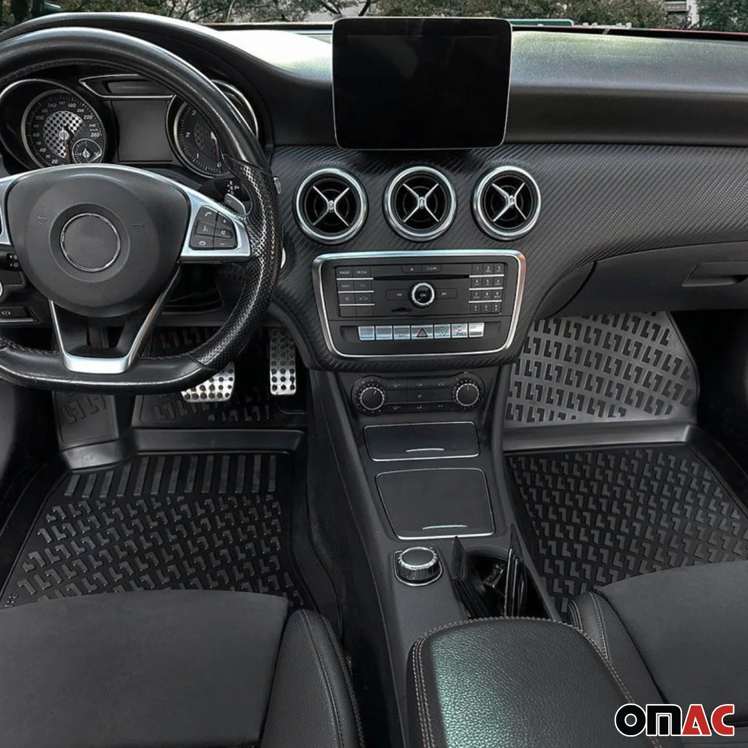 Fußmatten 3D Gummimatten für VW Beetle 2011-2019 Gummi TPE Schwarz 2tlg - Image 4