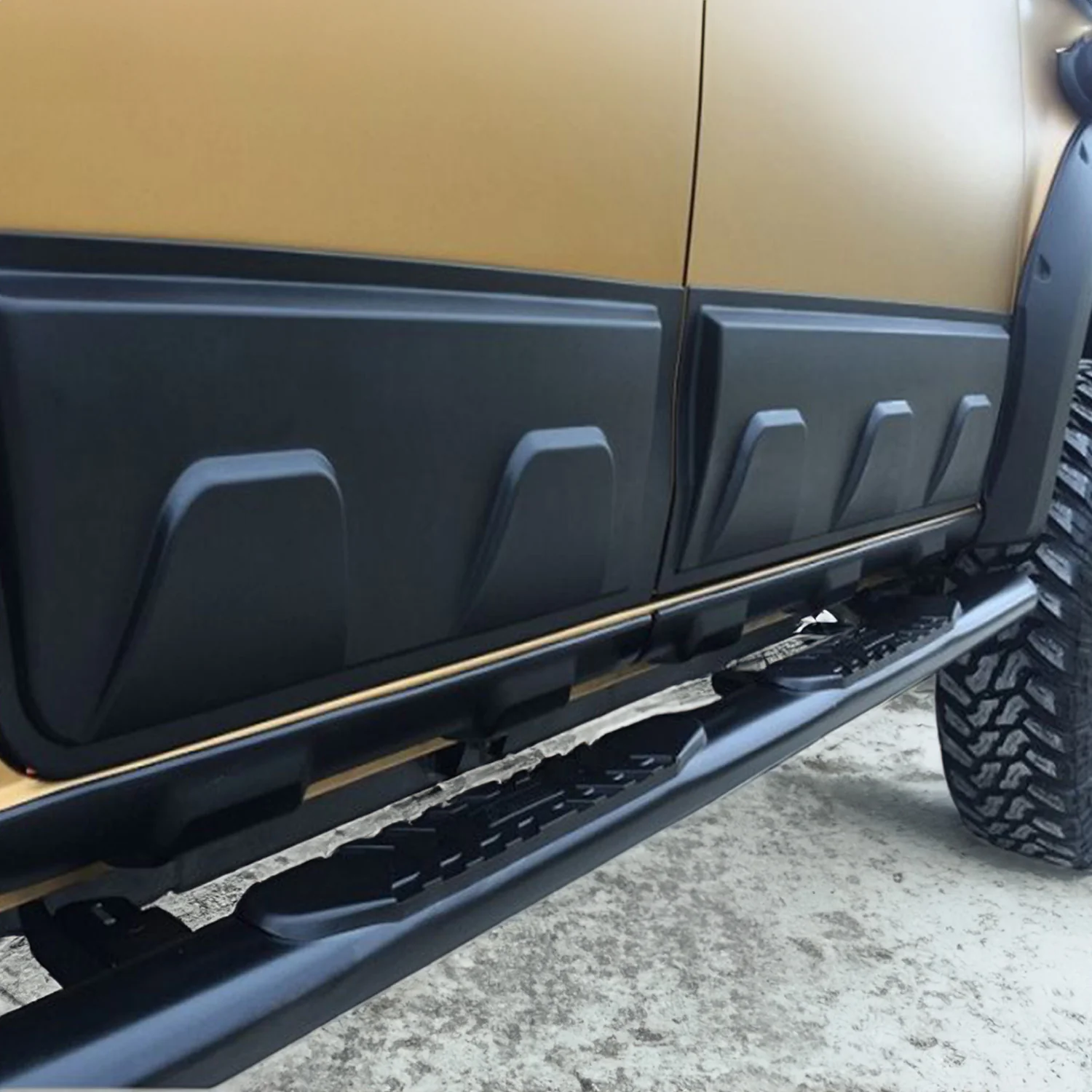 Seitenschutz Türschutzleiste für Isuzu D-Max 2012-2019 Schwarz 4 tlg