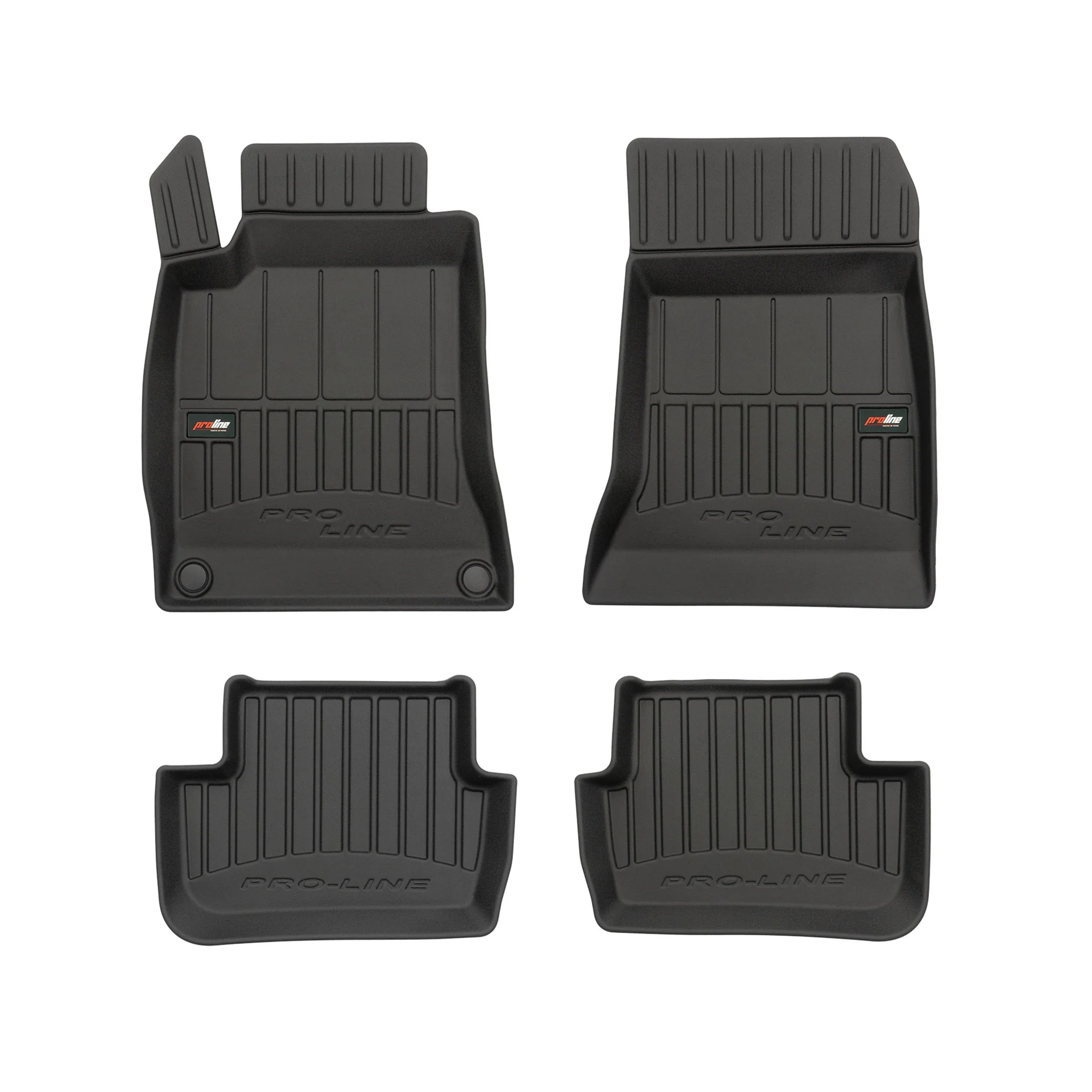 OMAC Gummi Fußmatten für Mercedes CLA Klasse Coupe C117 2013-2019 Premium TPE 4x