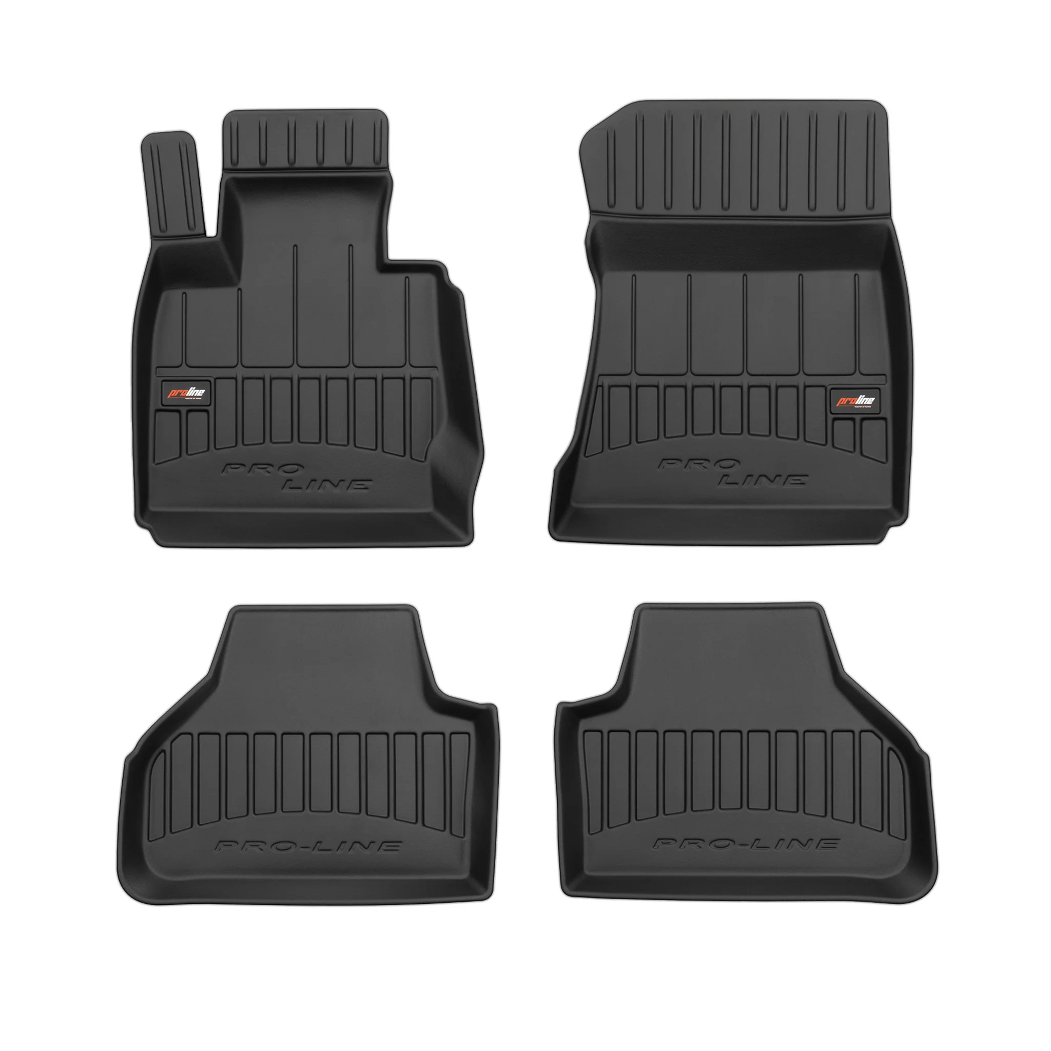 OMAC Gummi Fußmatten für BMW X4 F26 2014-2018 Premium TPE Automatten Schwarz 4x