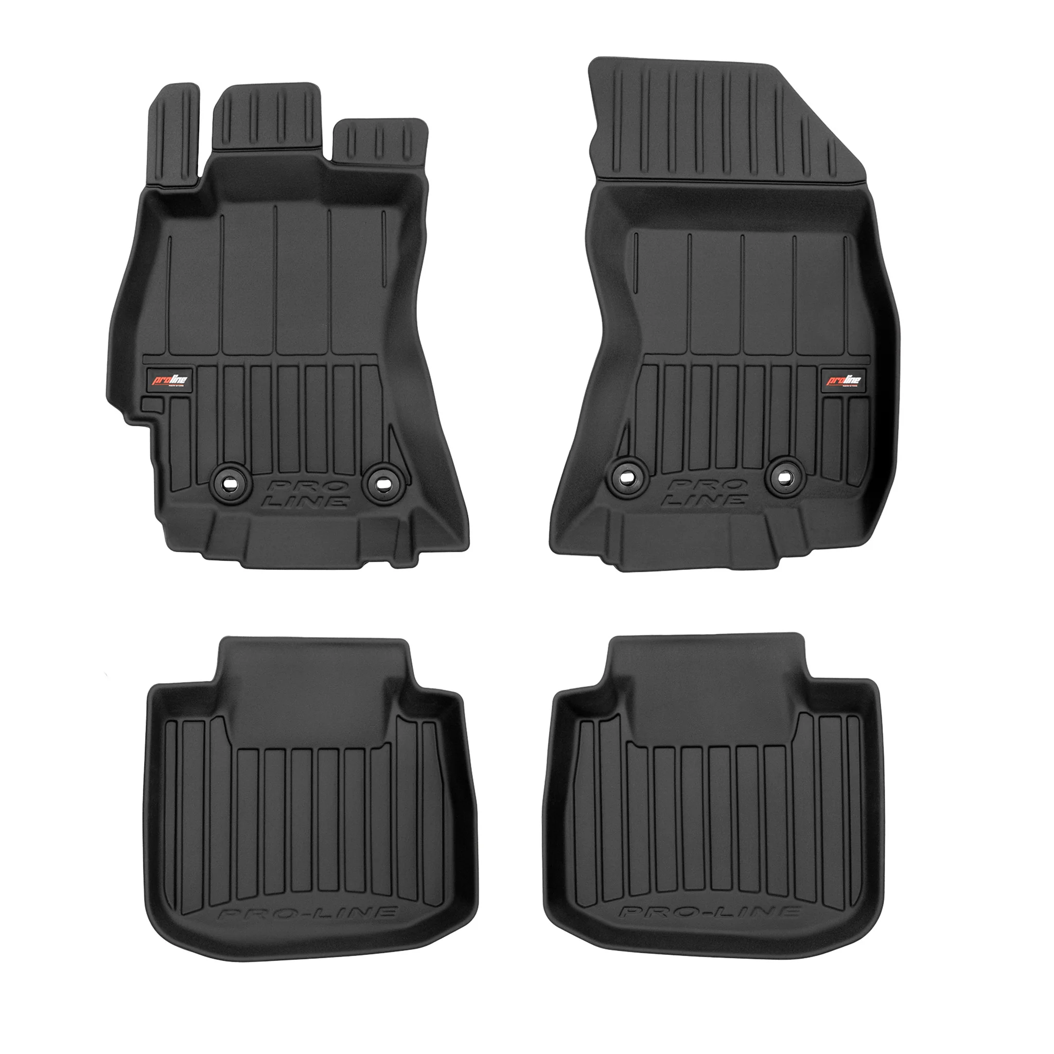 Fußmatten Gummimatten für Subaru Outback V BS 2014-2019 Premium Schwarz TPE 4x