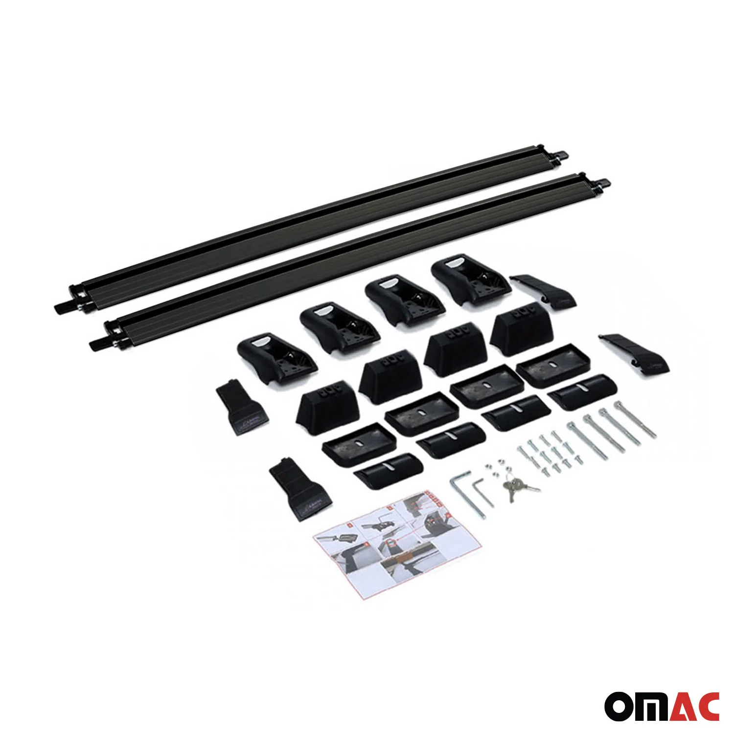 Dachträger Grundtäger für Fiat Tipo Limo 2015-2026 75kg Aluminium Schwarz 2 tlg - Image 9