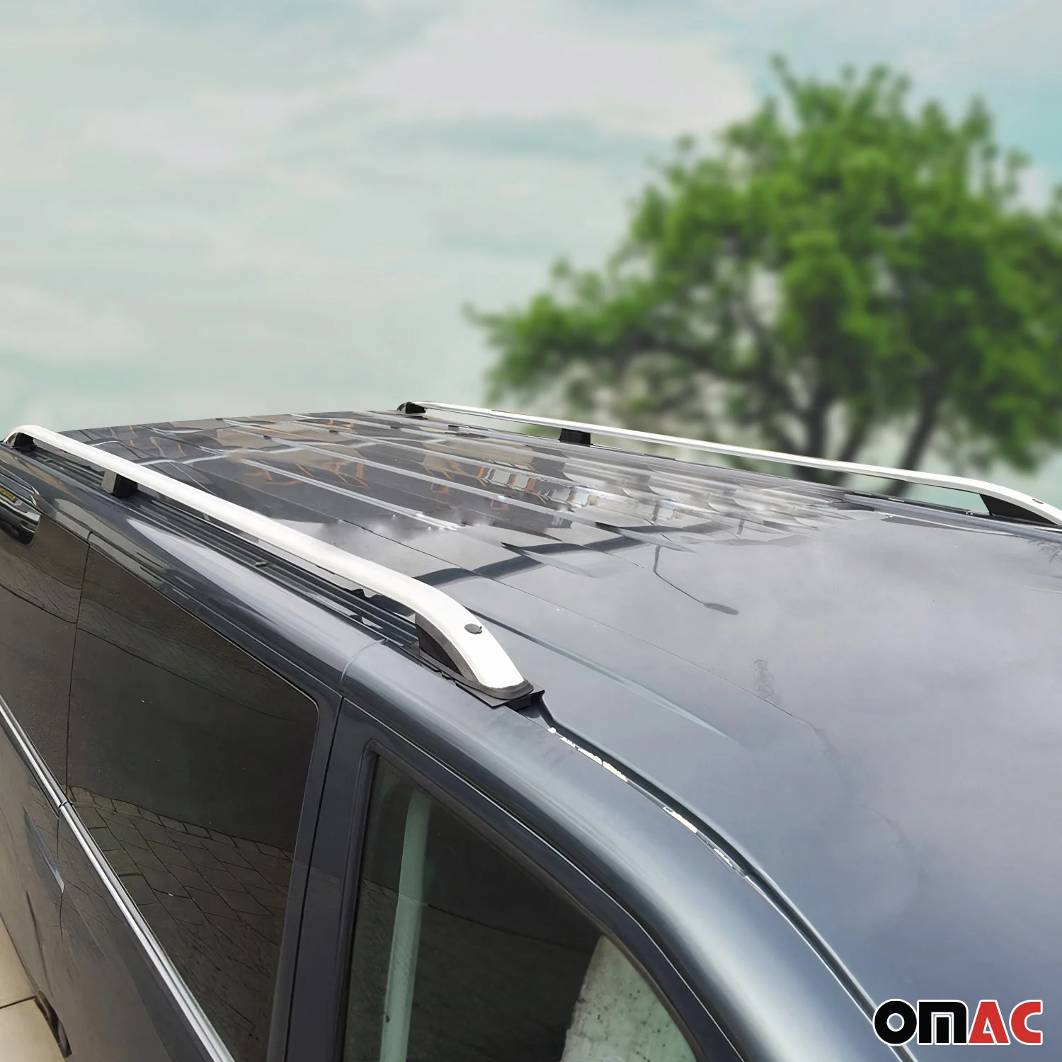 Dachreling Dachträger für Peugeot 3008 2016-2019 Grau Aluminium 2 tlg - Image 3