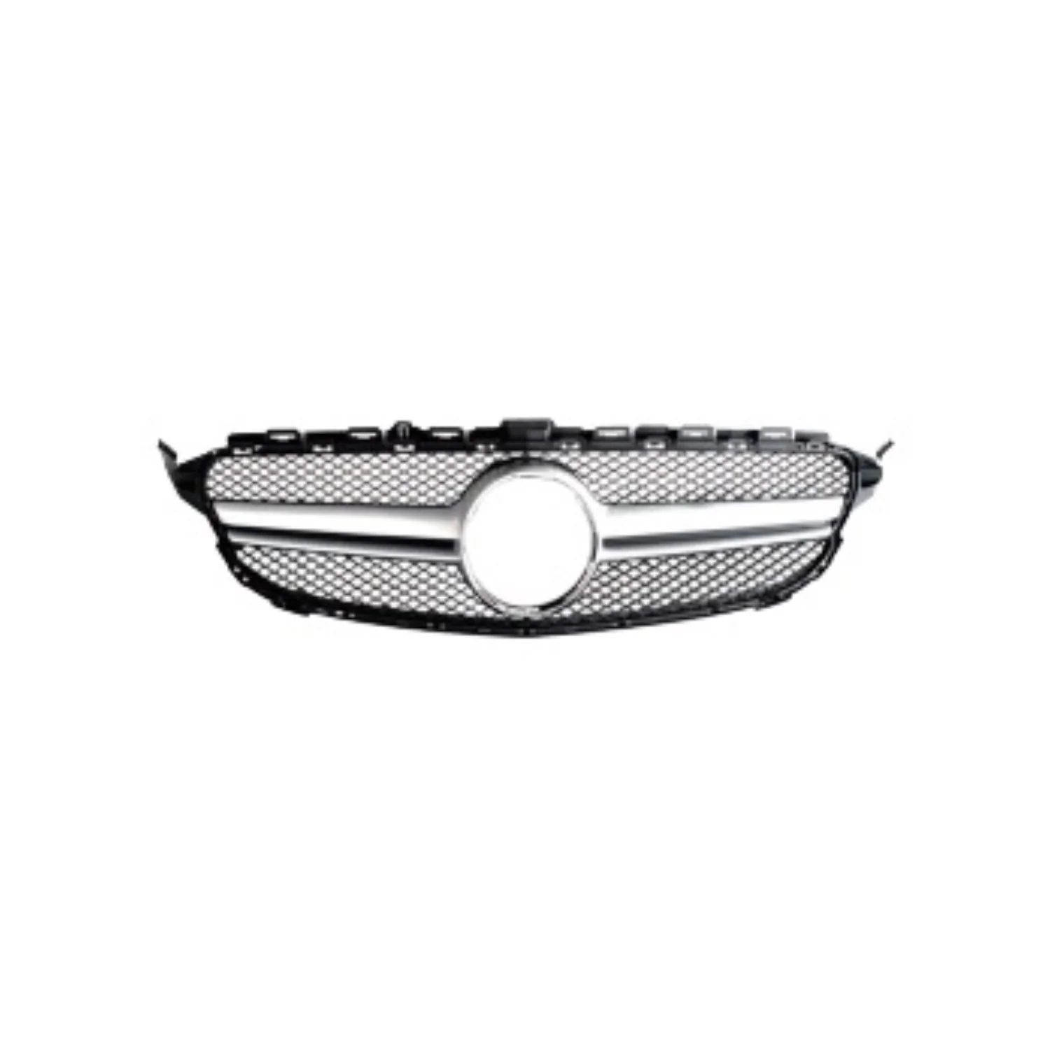 Kühlergrill Grill Frontgrill für Mercedes C Klasse W205 2019-2021 AMG Silber