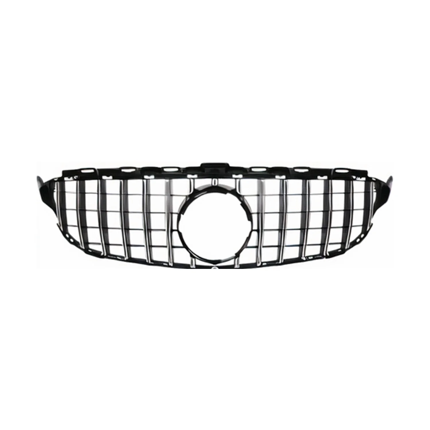 Kühlergrill Grill Frontgrill für Mercedes C Klasse W205 2019-2021 GT Silber