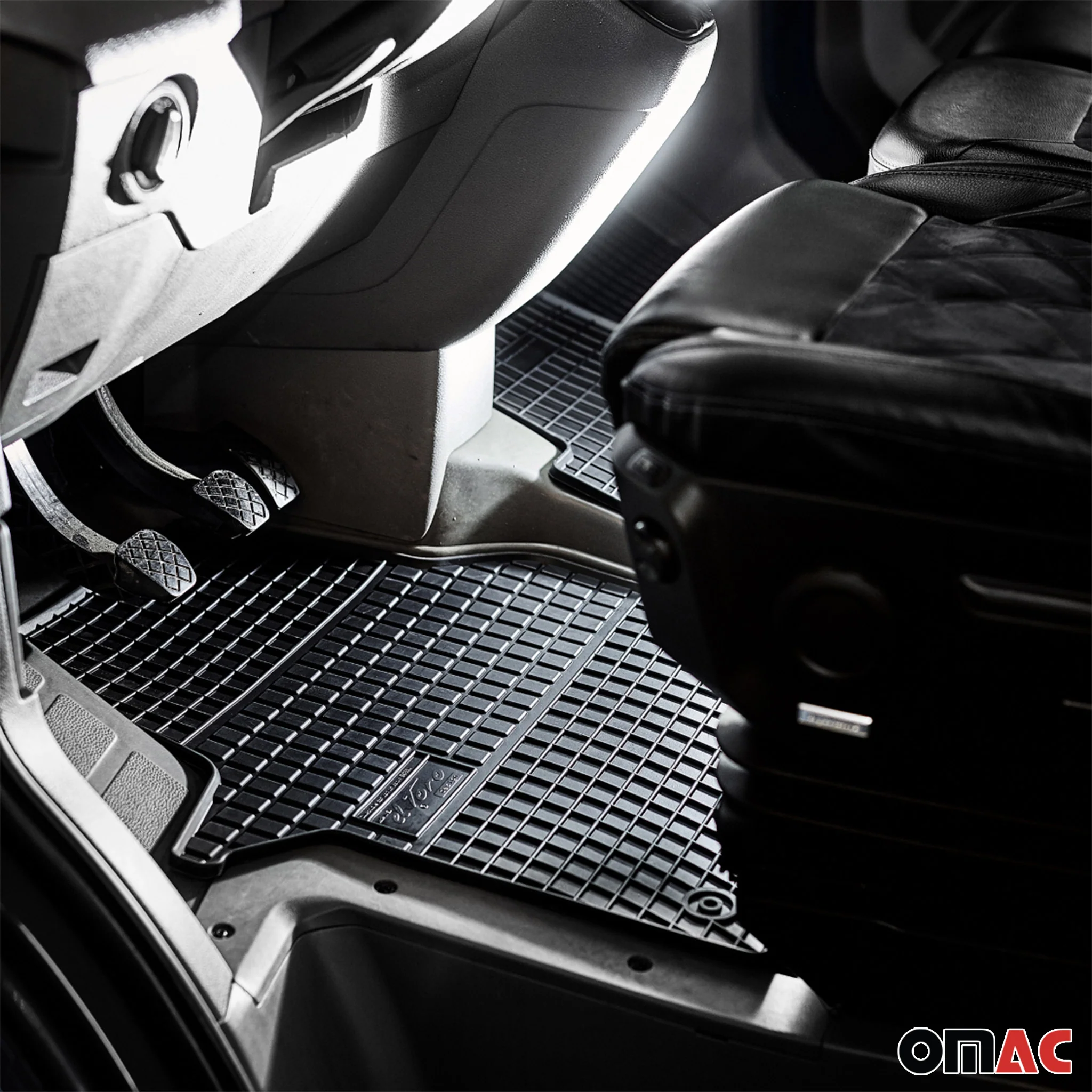 Fußmatten Gummimatten für Dacia Spring 2021-2026 Gummi Schwarz 4 tlg - Image 5