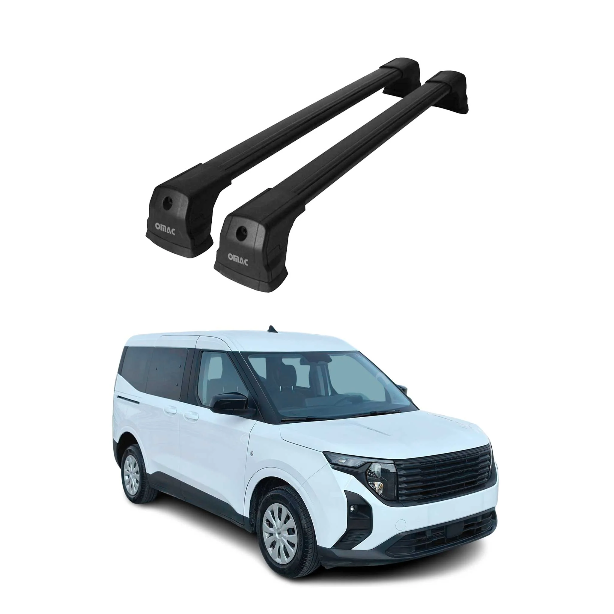Dachträger für Ford Transit Courier / Tourneo Courier II 2023-2026 75kg Schwarz