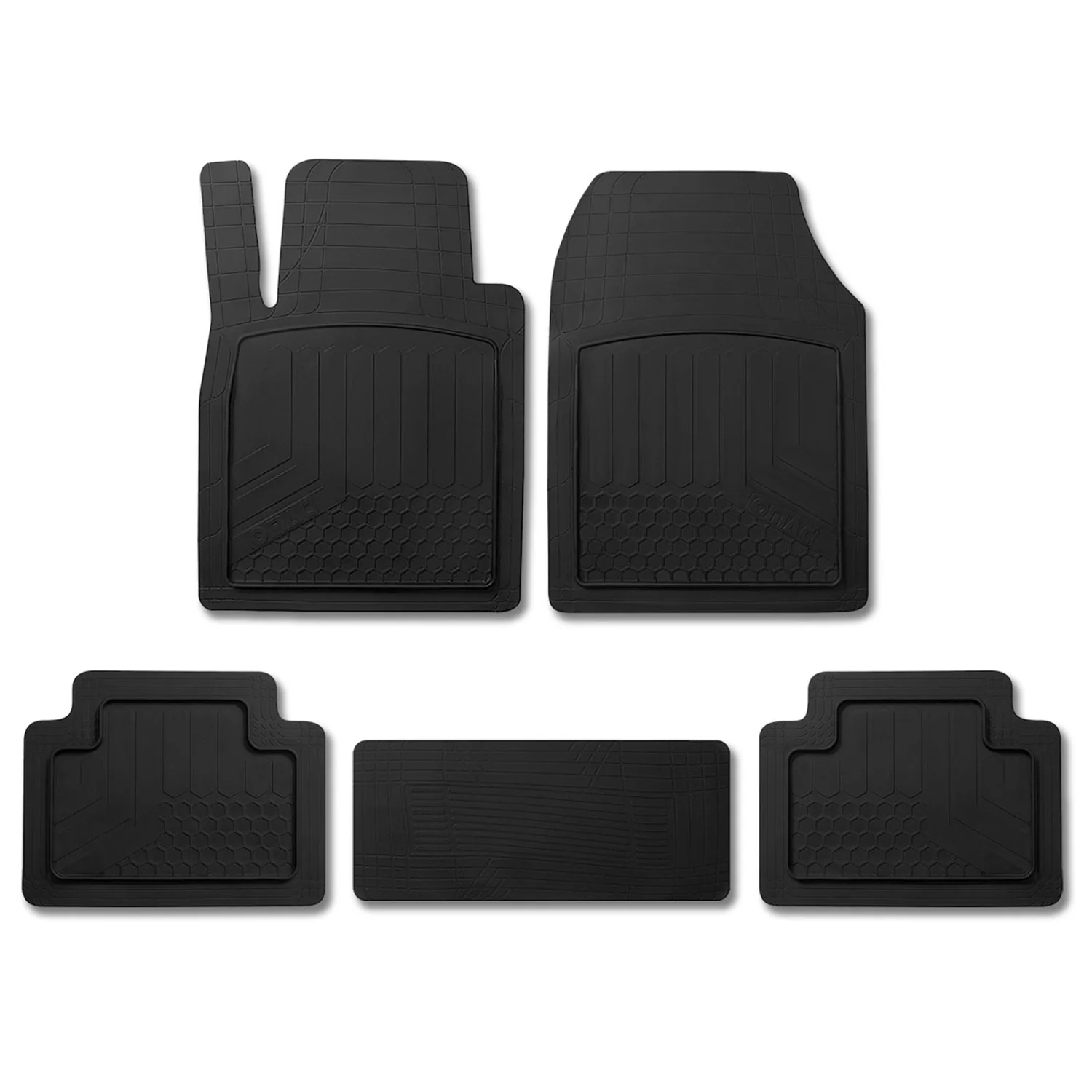Fußmatten Gummimatten 3D Matte für Renault Symbioz 2024-2026 Gummi Schwarz 5tlg