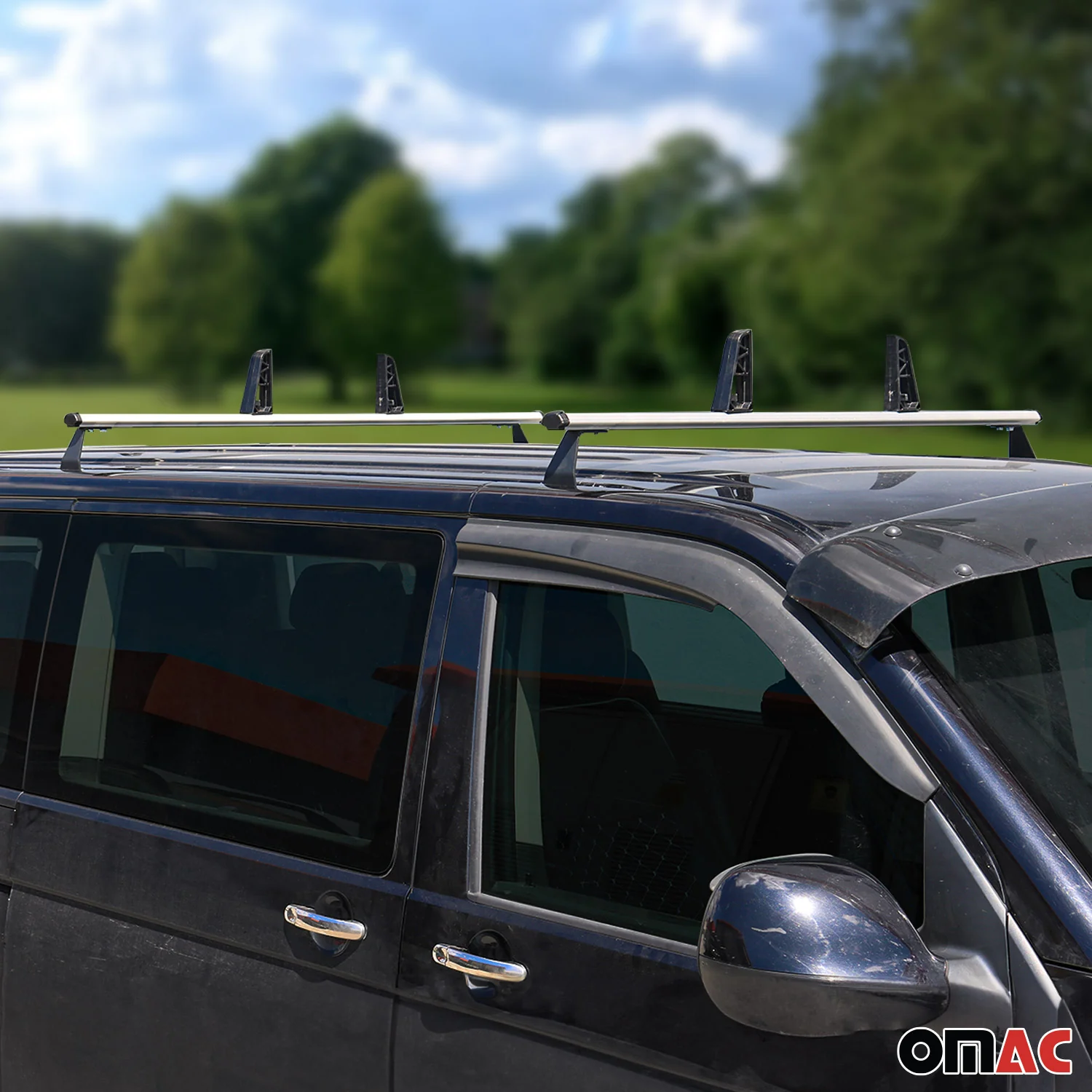 2x Dachträger + Leiterhalter Set für Fıat Doblo 2000-2010 Lastanschläge Silber - Image 9