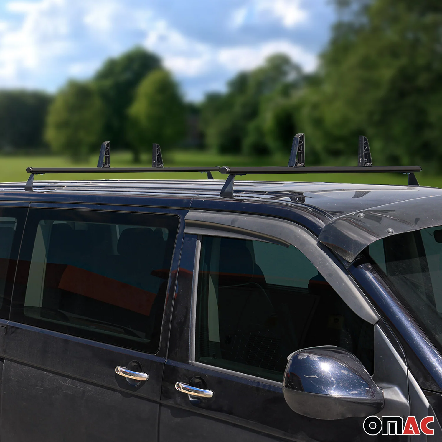 2x Dachträger + Leiterhalter Set für VW T5 T6 Transporter 2003-2024 Schwarz - Image 9