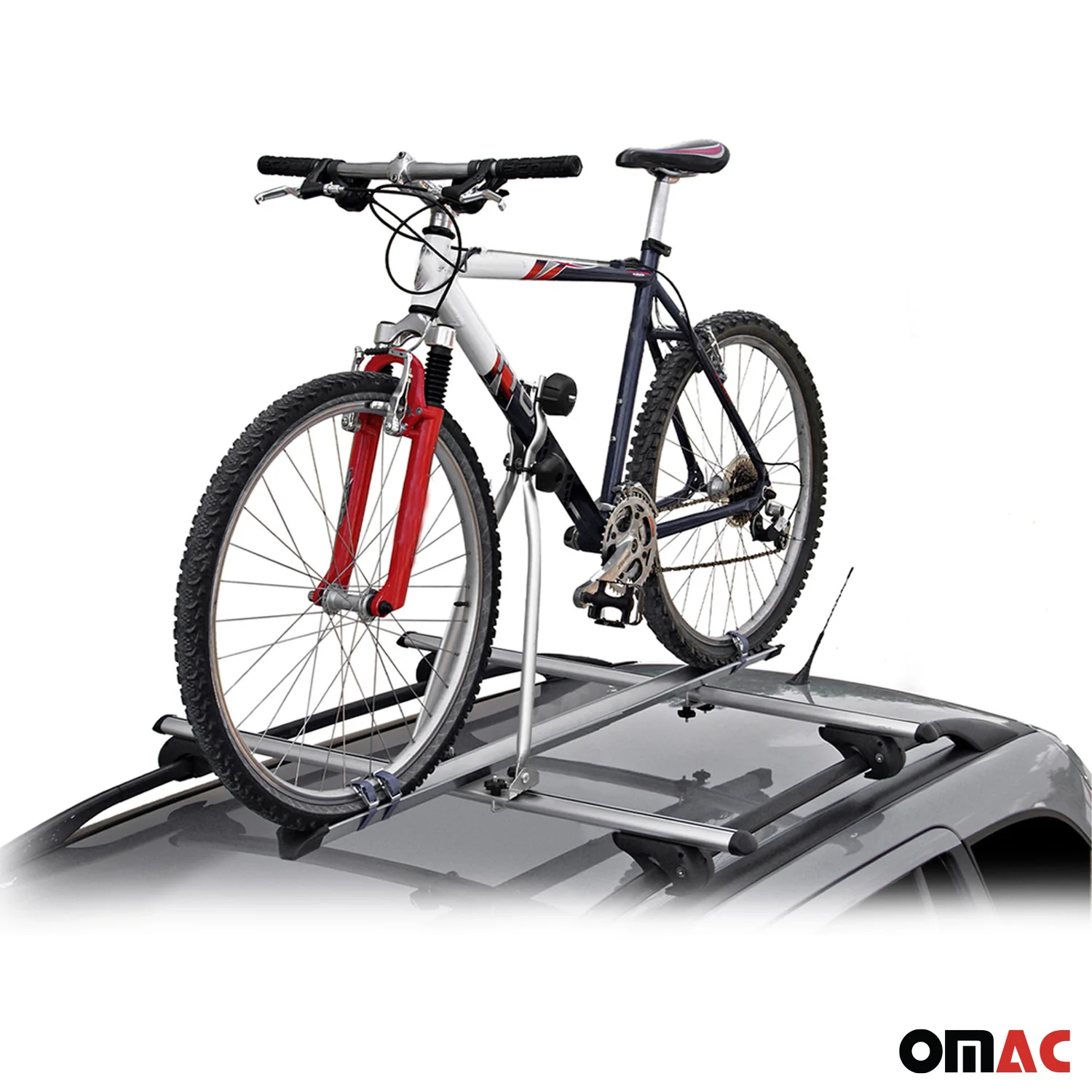 Menabo Fahrradträger Huggy Dachfahrradträger für Fahrrad bis 15kg ABE Stahl 2tlg - Image 4