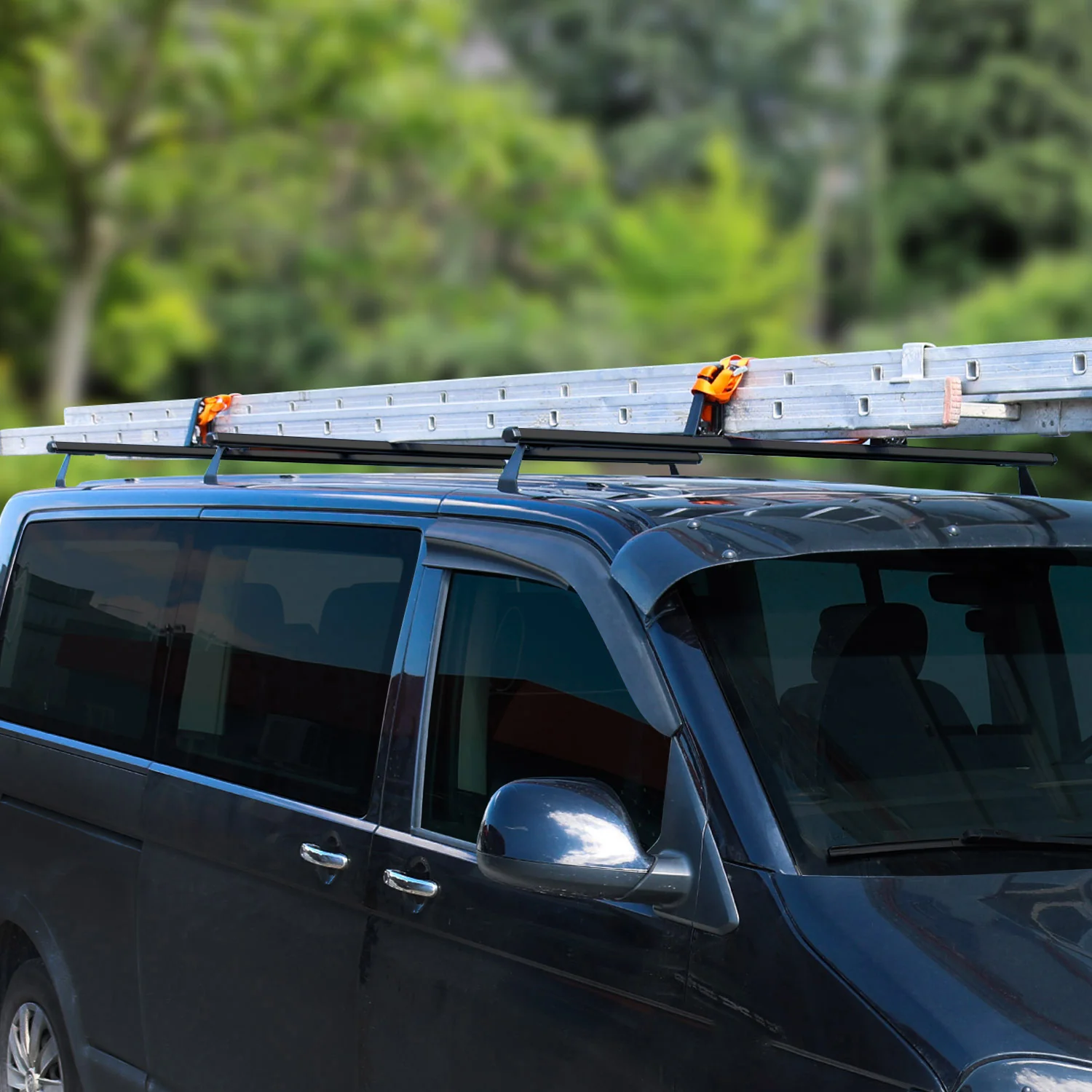3x Dachträger + Leiterhalter Set für VW T5 T6 Transporter Multivan Caravelle