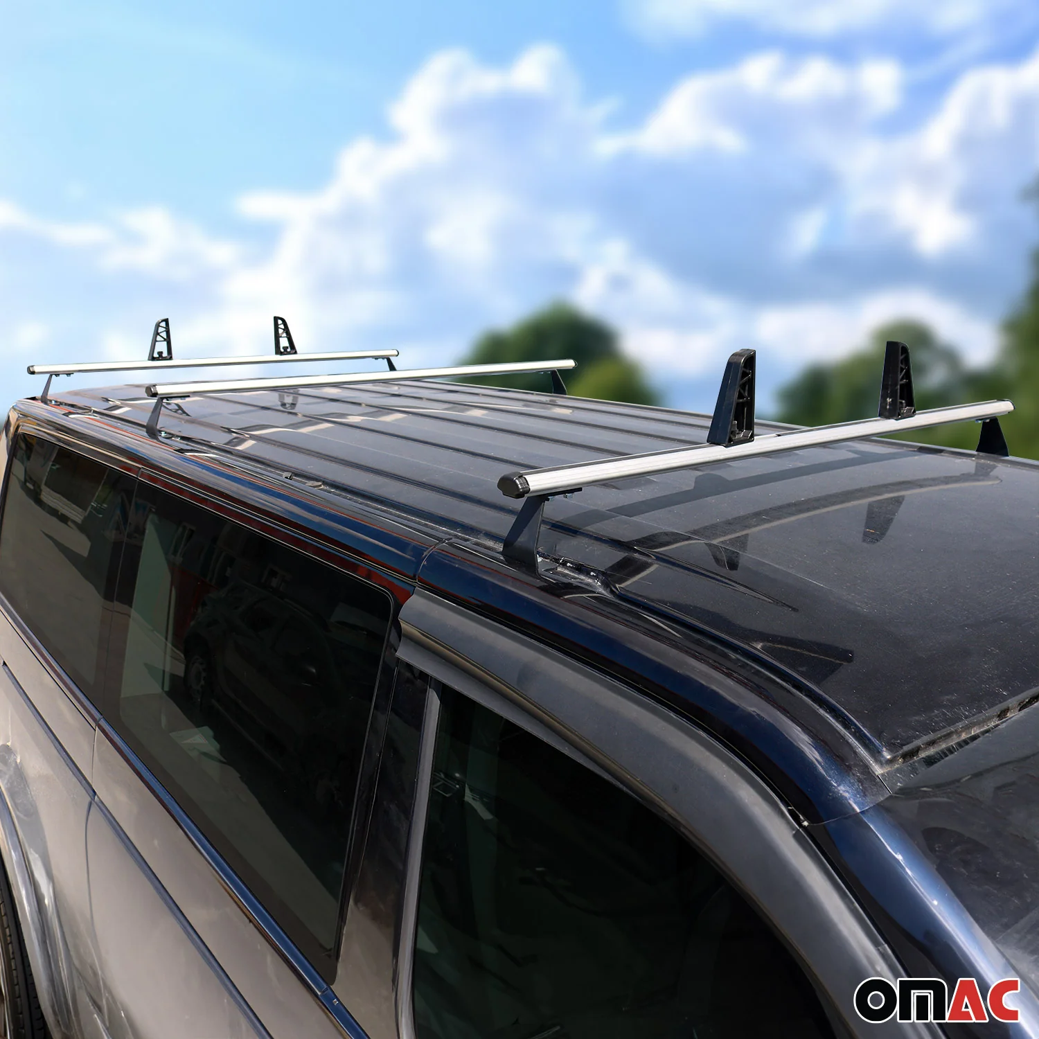 3x Dachträger + Leiterhalter Set für VW T5 T6 Transporter 2003-2024 Grau - Image 11