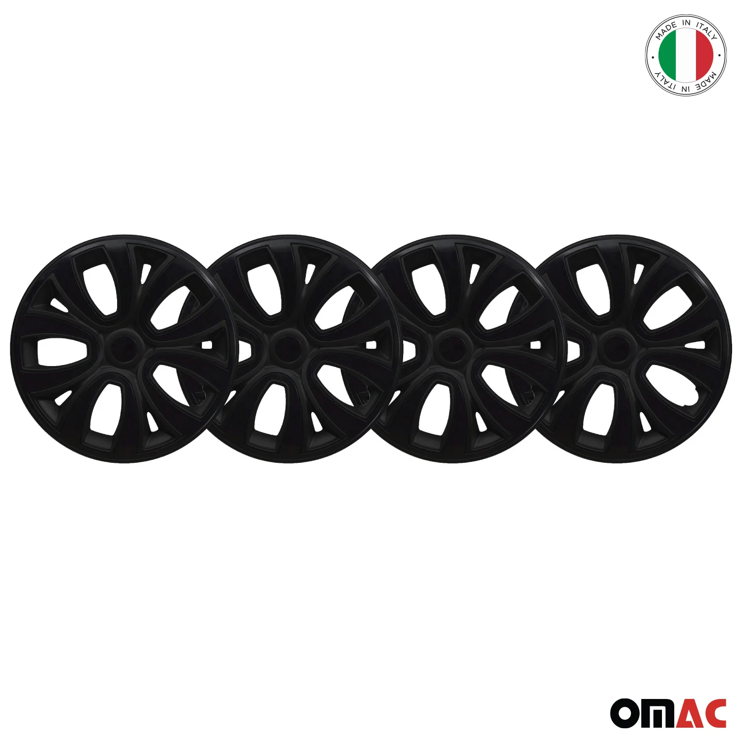 4x Radblenden Radzierblenden Radkappen für 14" Zoll Stahlfelgen Schwarz - Image 6