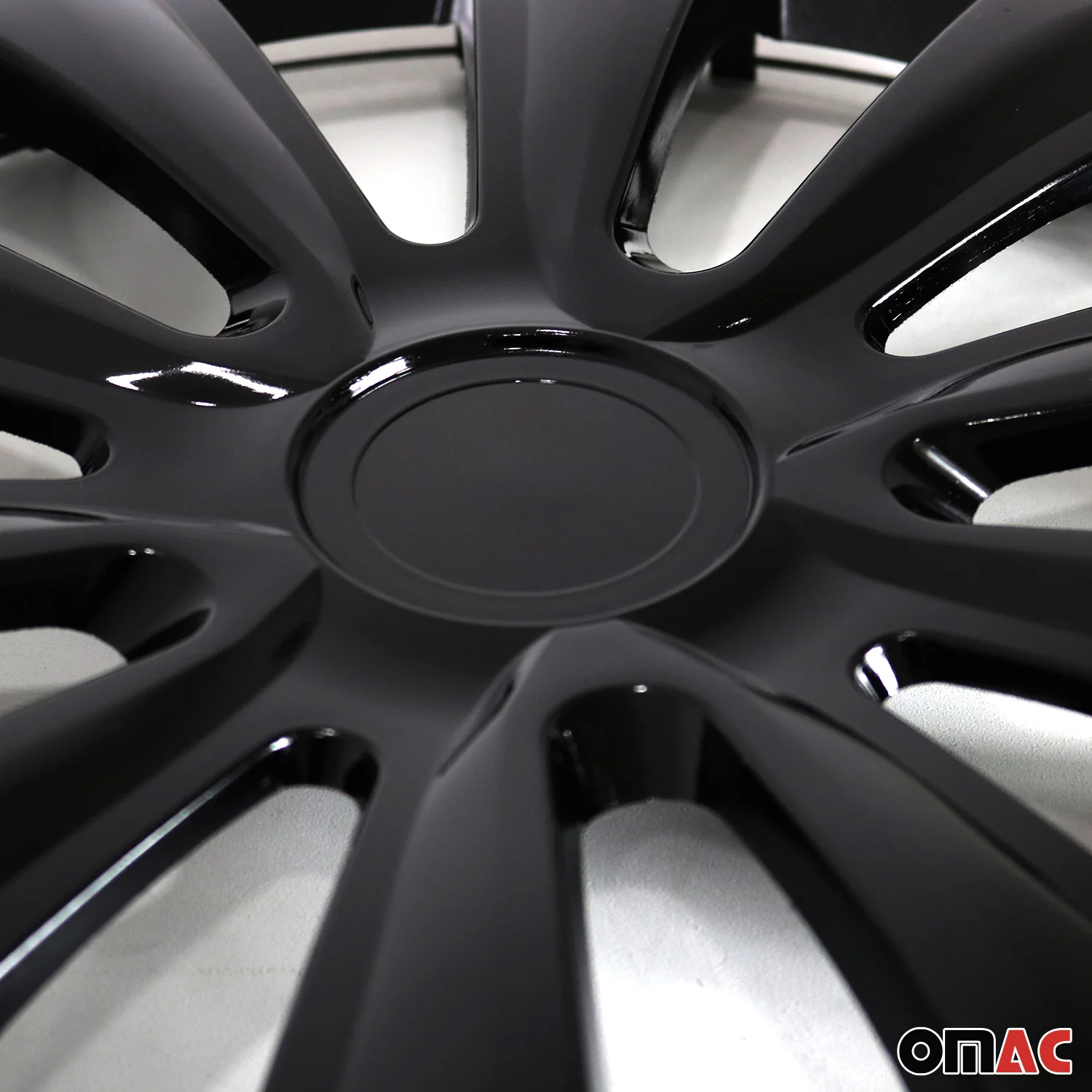 4x Radkappen Radzierblenden Radblenden Radkappensatz für Auto 16" Zoll Schwarz - Image 7