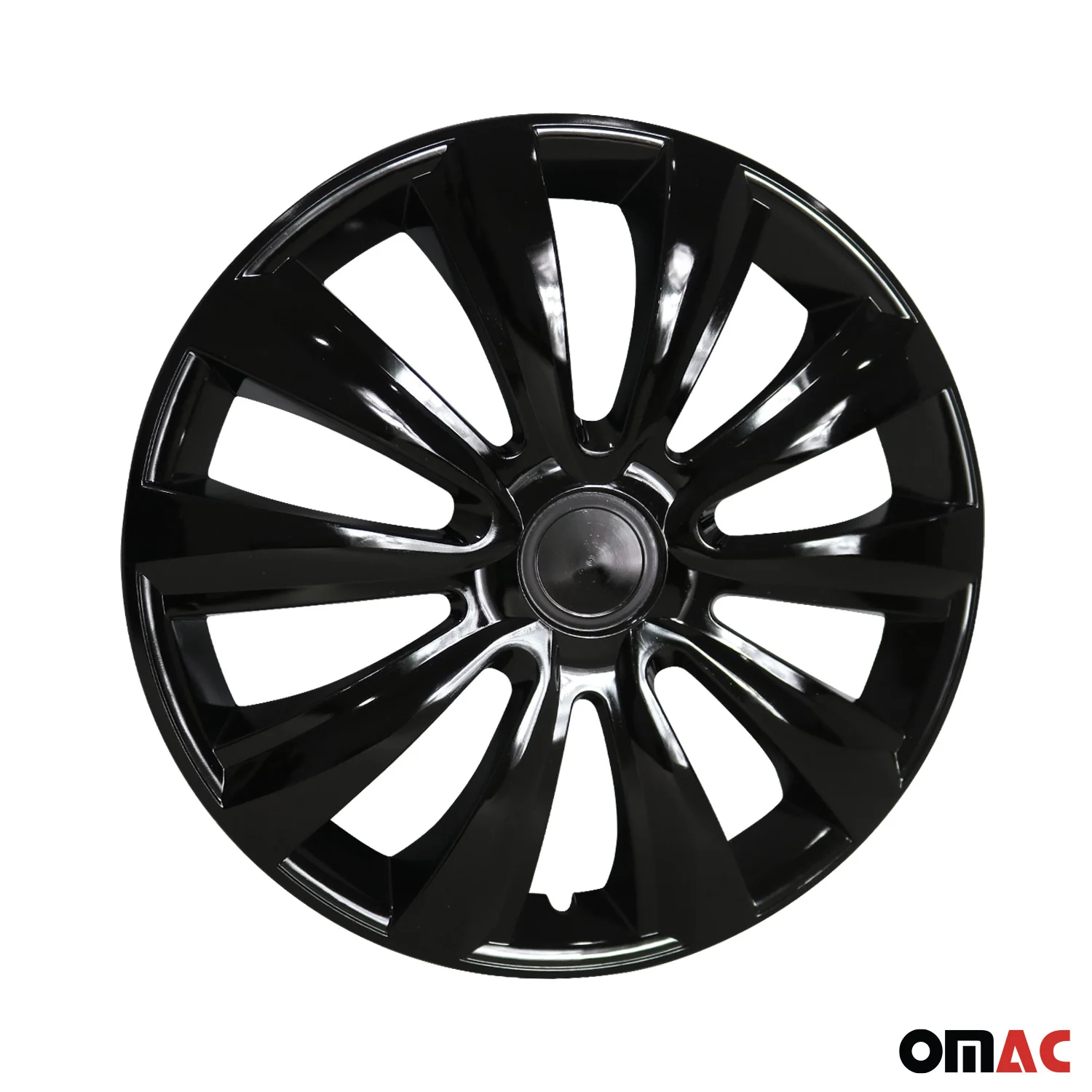 4x Radkappen Radzierblenden Radblenden Radkappensatz für Auto 16" Zoll Schwarz - Image 9