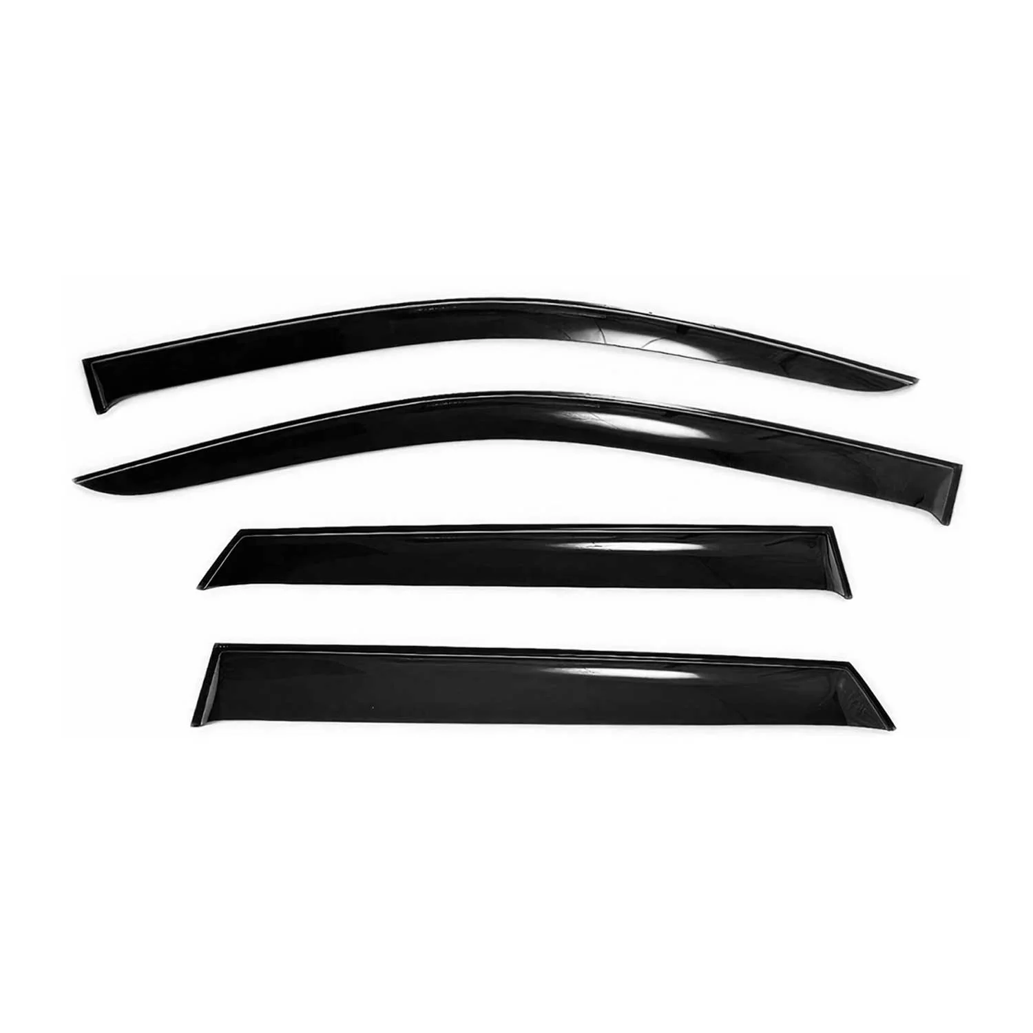 4x Windabweiser Regenabweiser für Hyundai Sonata 2005-2010 Acryl Dunkel - Image 2