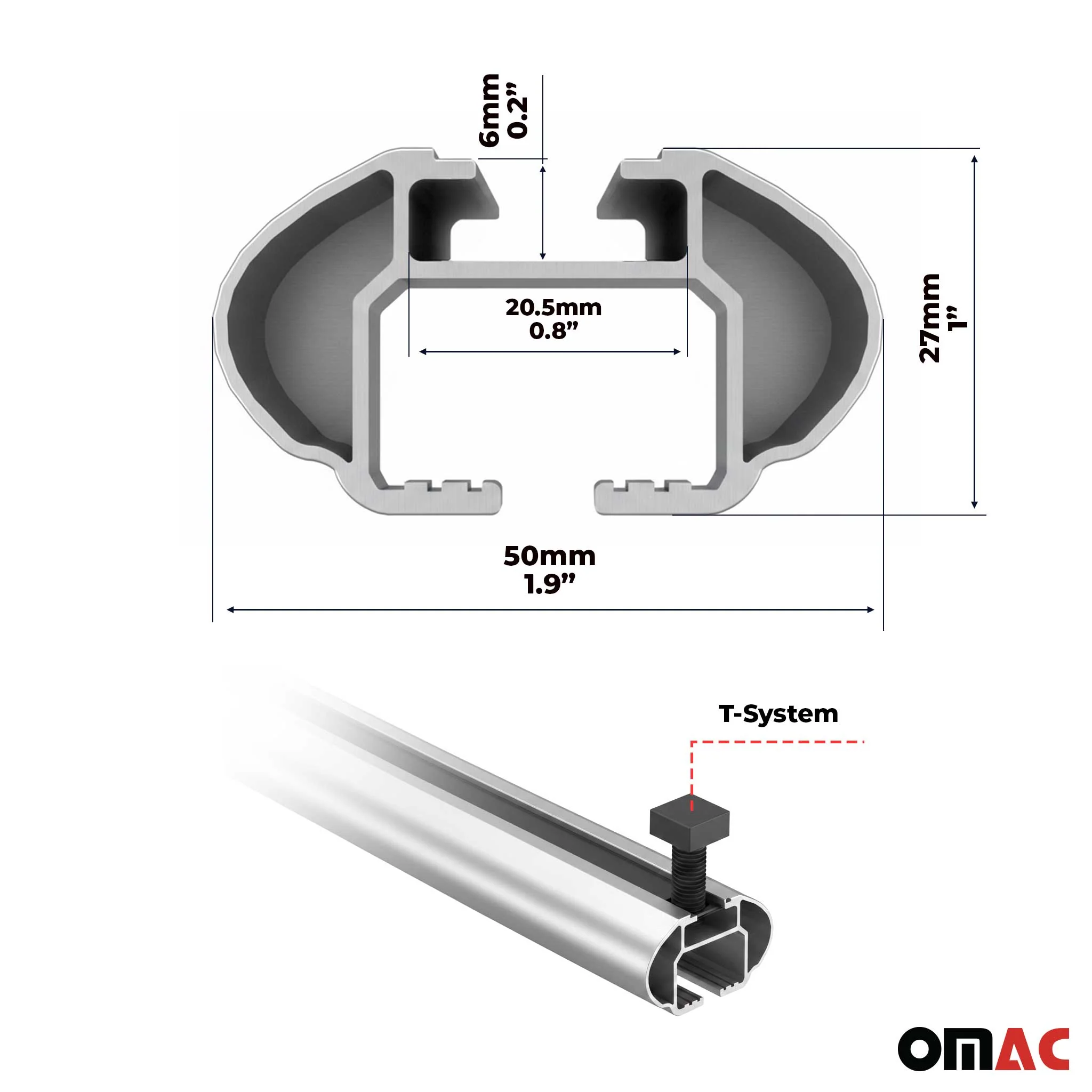 Alu Dachträger für Opel Meriva A 2003-2010 TÜV T-Nut Abschließbar 2tlg Silber - Image 3