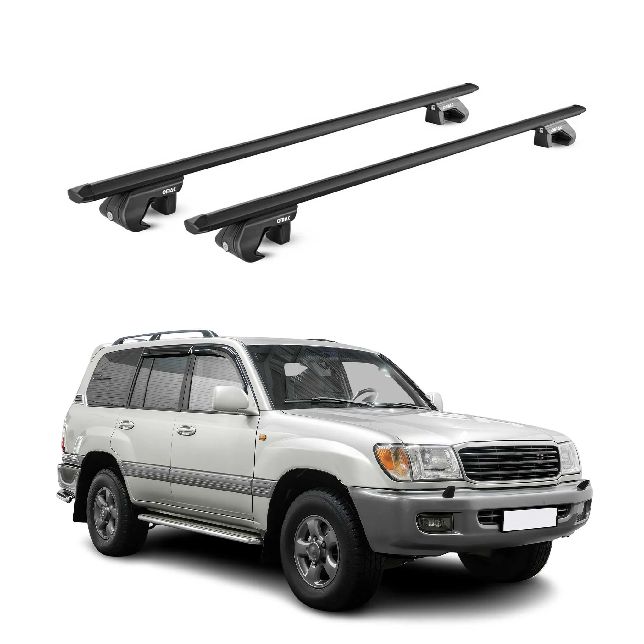 Dachträger für Toyota Land Cruiser 90 120 1996-2009 5 tür 90kg Alu ABE Schwarz
