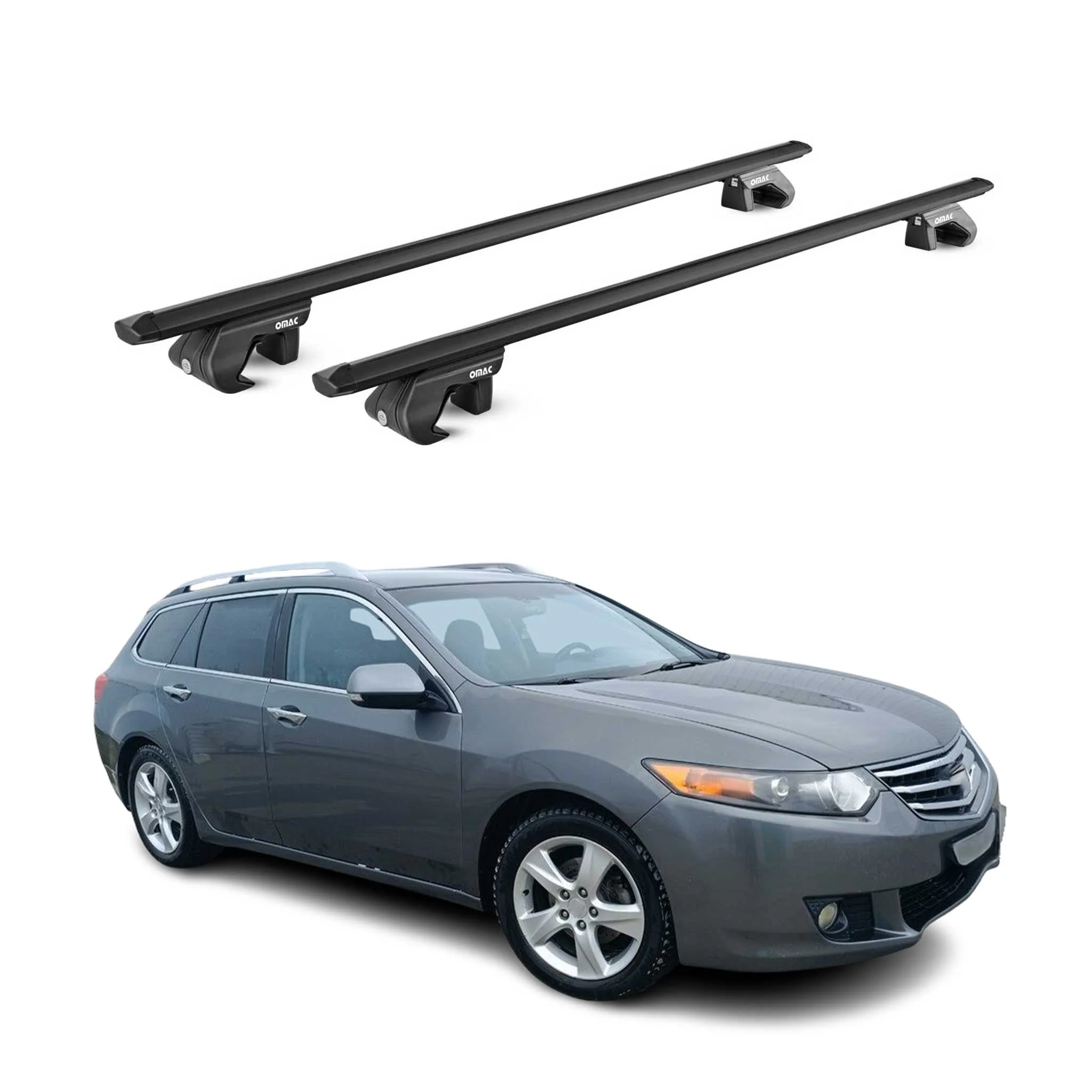 Dachträger Grundtäger für Honda Accord Kombi 1997-2015 5tür 90kg Alu ABE Schwarz
