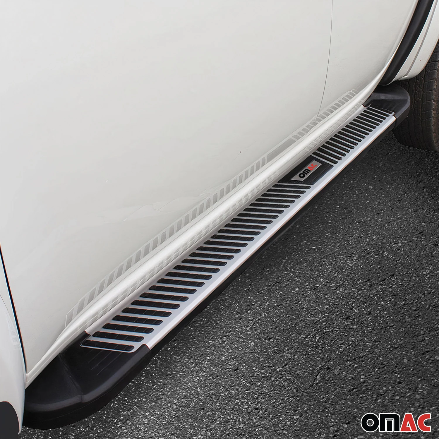 Trittbretter Seitenbretter Seitenschweller für Dacia Dokker 2012-21 Schwarz Alu - Image 9