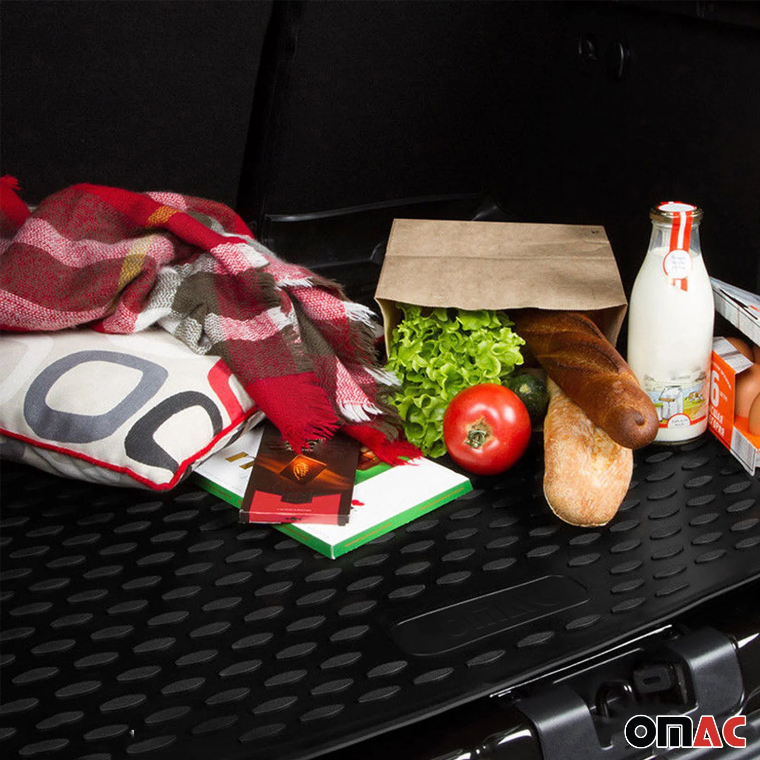 Kofferraummatte Kofferraumwanne für Ford Ranger 2011-2024 Gummi TPE Schwarz - Image 4