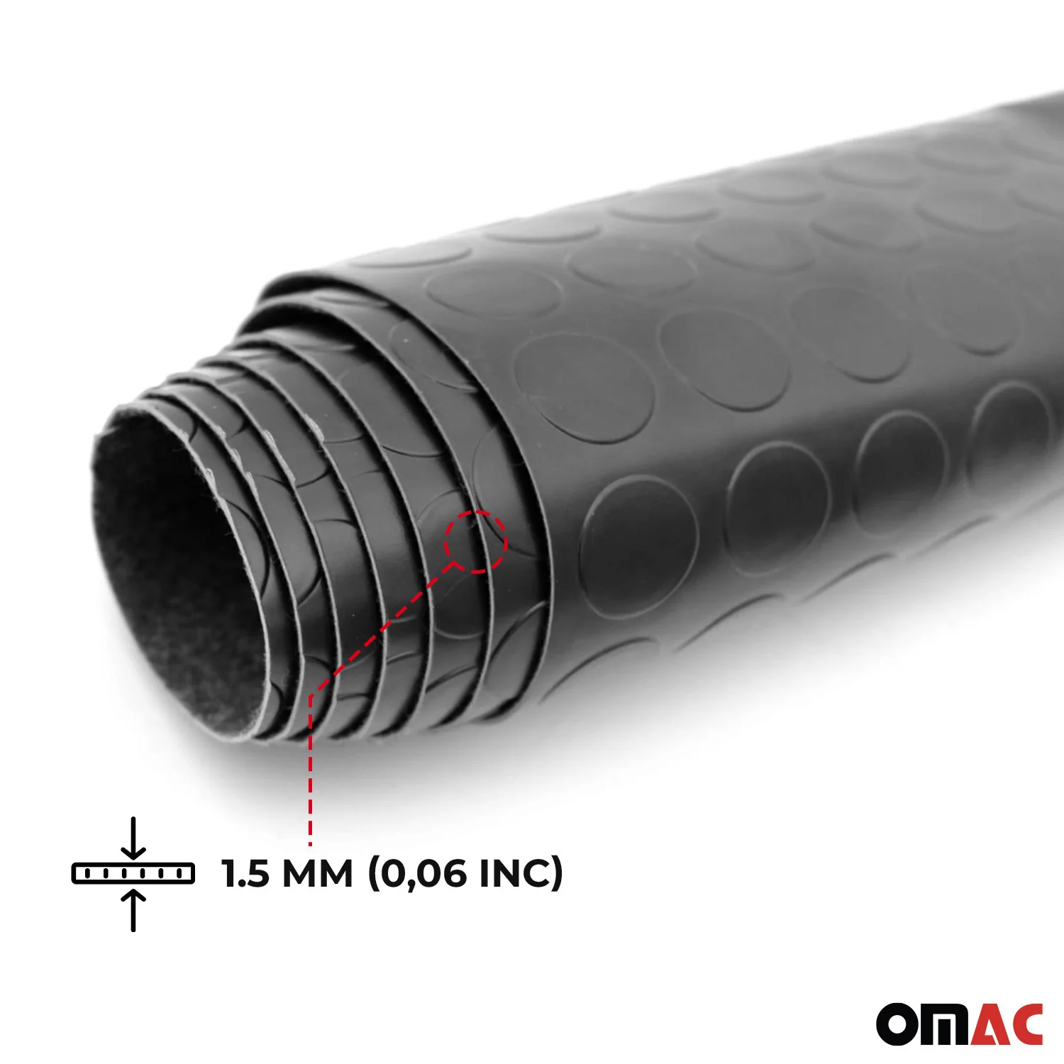 Antirutschmatte Gummimatte Bodenbelag Noppen 300 x 200 cm Schwarz - Image 4