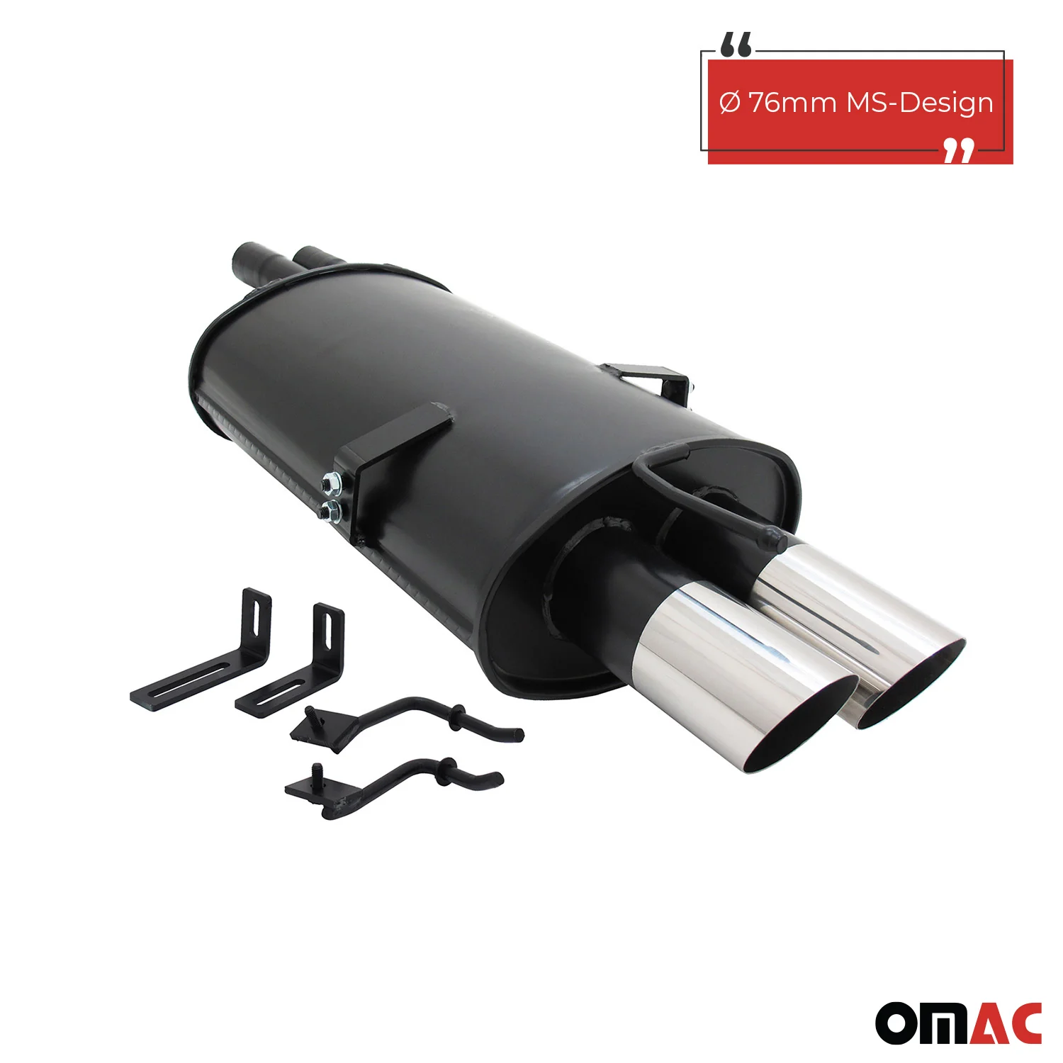 Novus Sportauspuff für BMW E46 320 / 325 / 330 2x76mm MS-Design mit ABE - Image 2