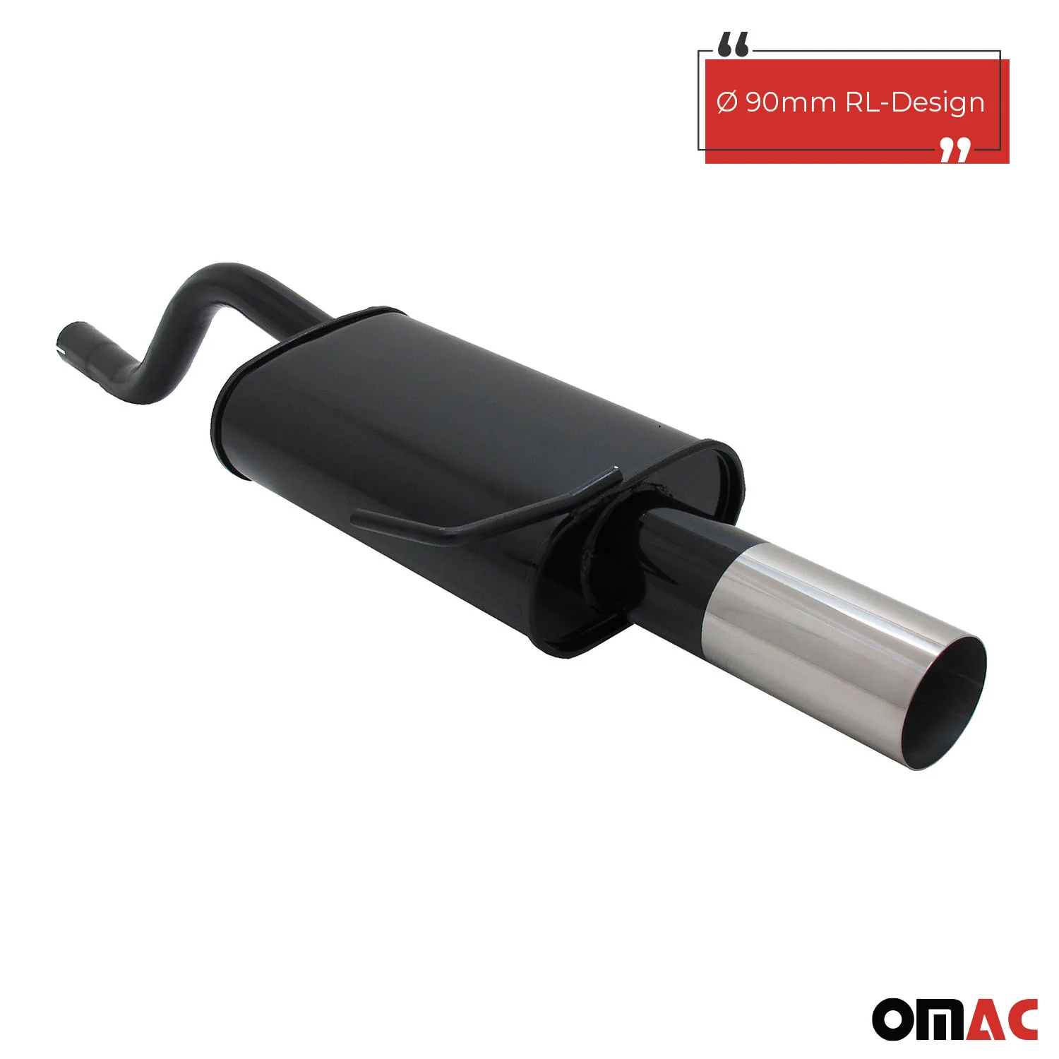 Novus Sportauspuff für Renault Clio 2 1x90mm RL-Design Endschalldämpfer mit ABE - Image 2