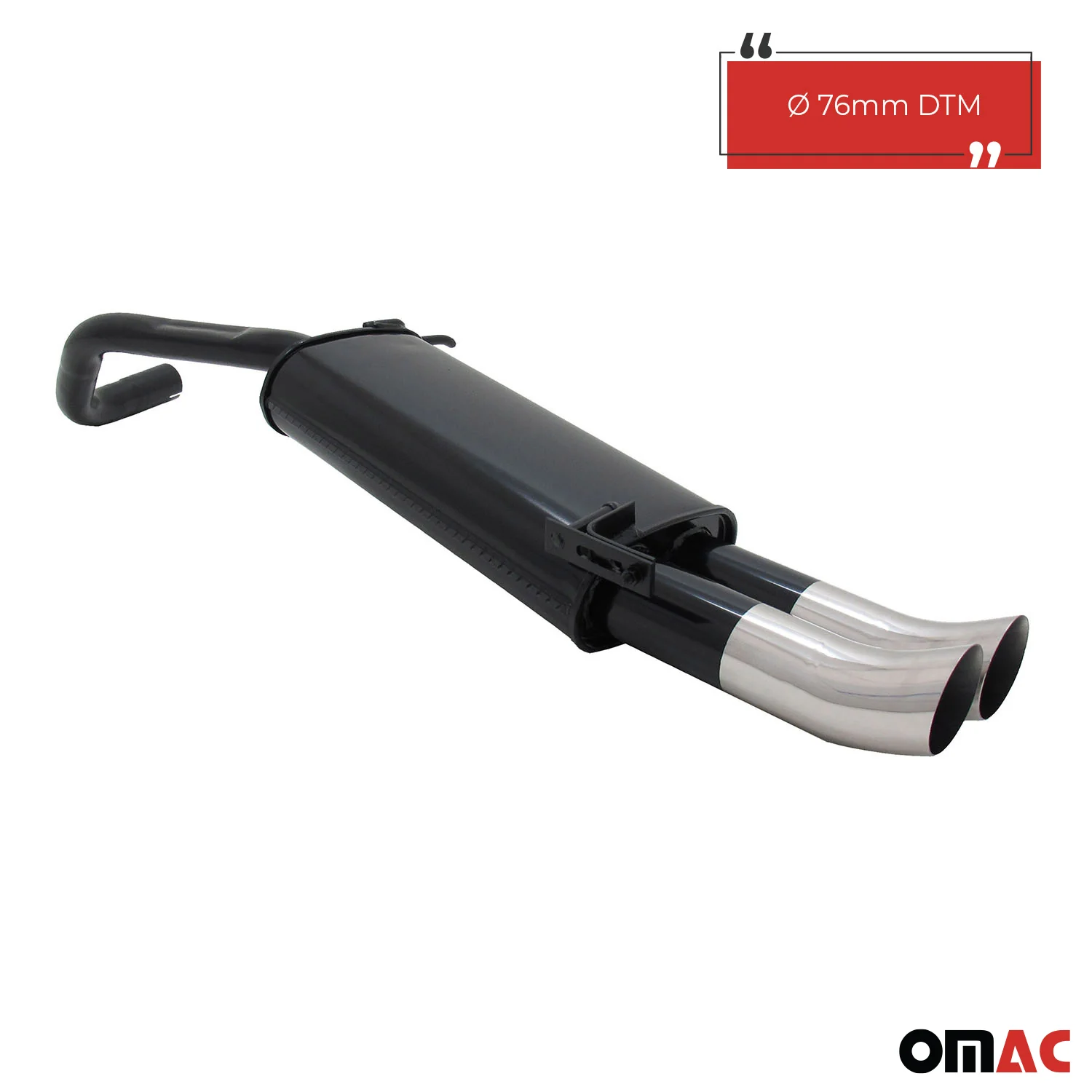 Novus Sportauspuff für VW Polo 9N / 9N3 2x76mm DTM Endschalldämpfer mit ABE - Image 2