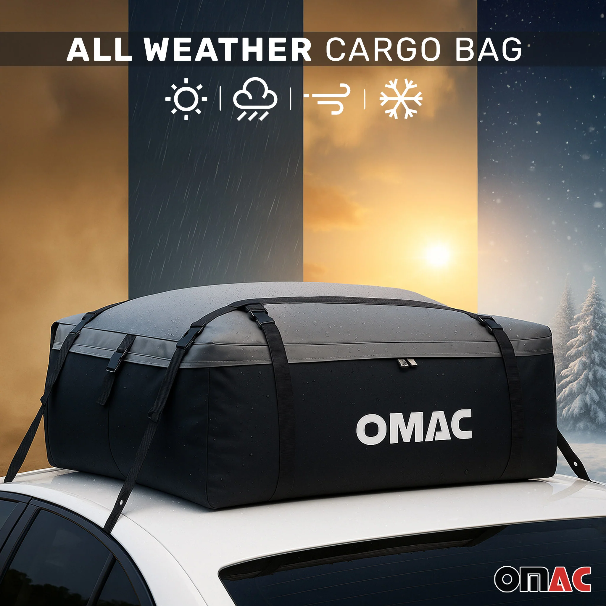 Auto Dachtasche Dachkoffer Dachbox Faltbar Gepäcktasche 500 Liter Volumen - Image 9