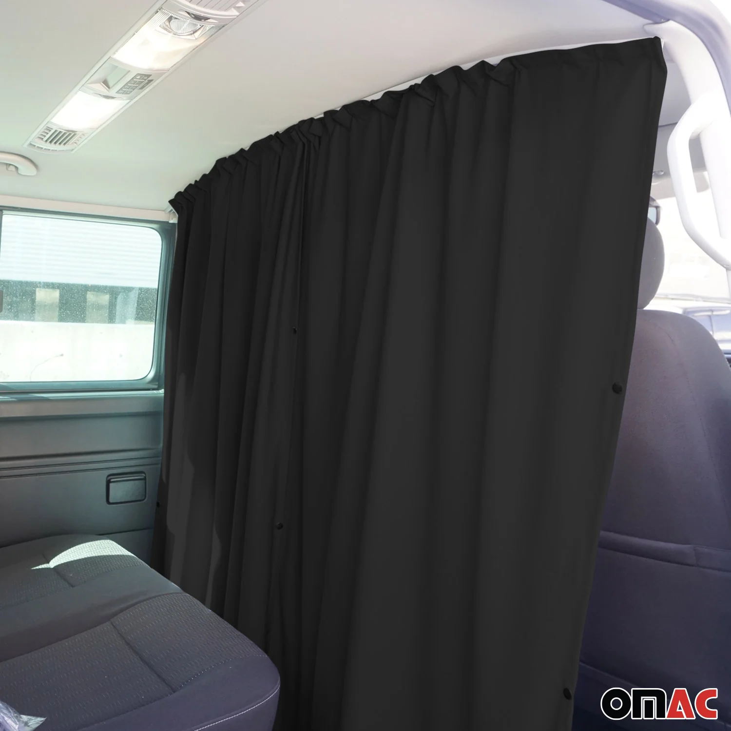 Maß Gardinen für Hyundai H350 H3 Fahrerhaus Abtrennung Sonnenschutz Schwarz - Image 6
