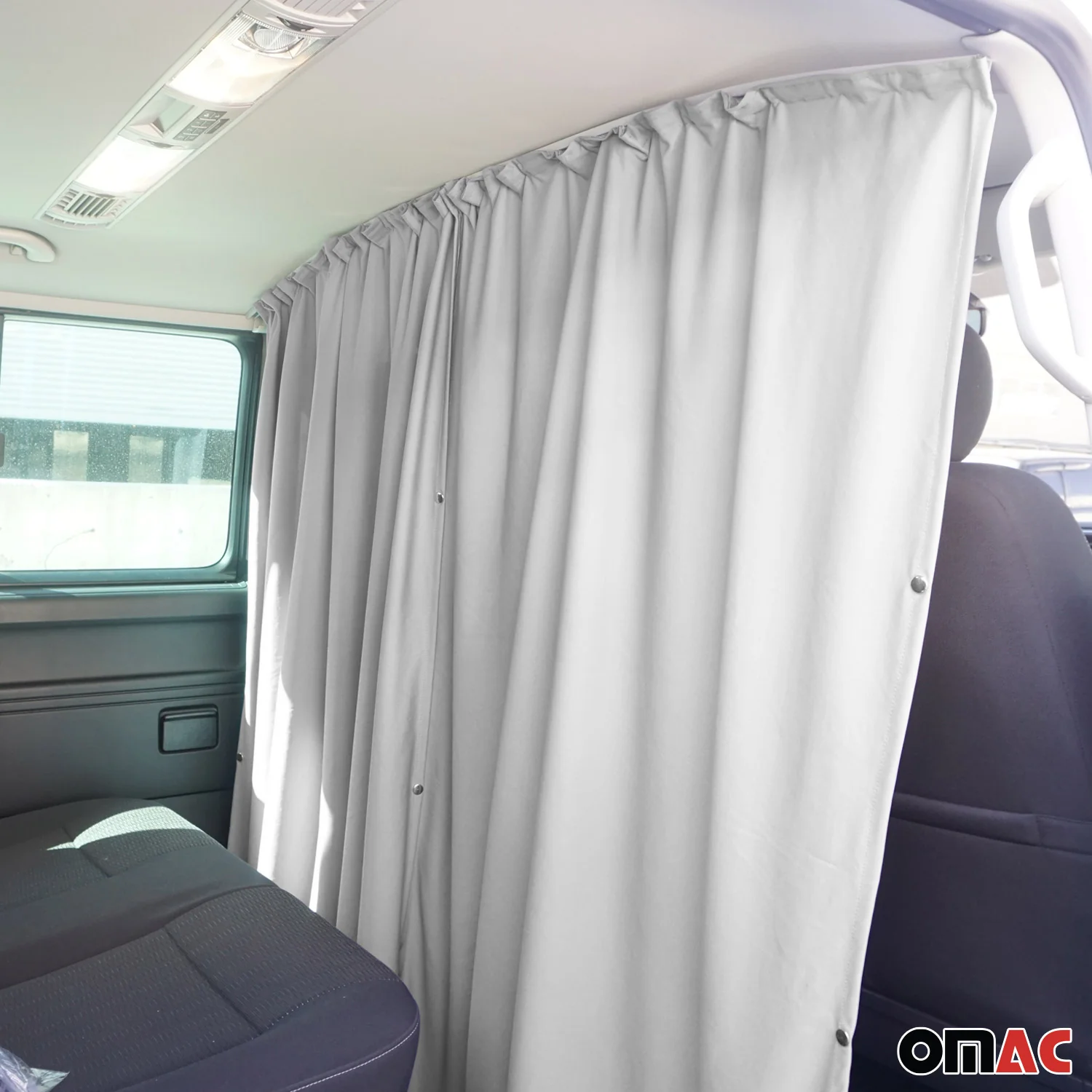 Maß Gardinen für Mercedes Sprinter H2 Fahrerhaus Abtrennung Sonnenschutz Grau - Image 6