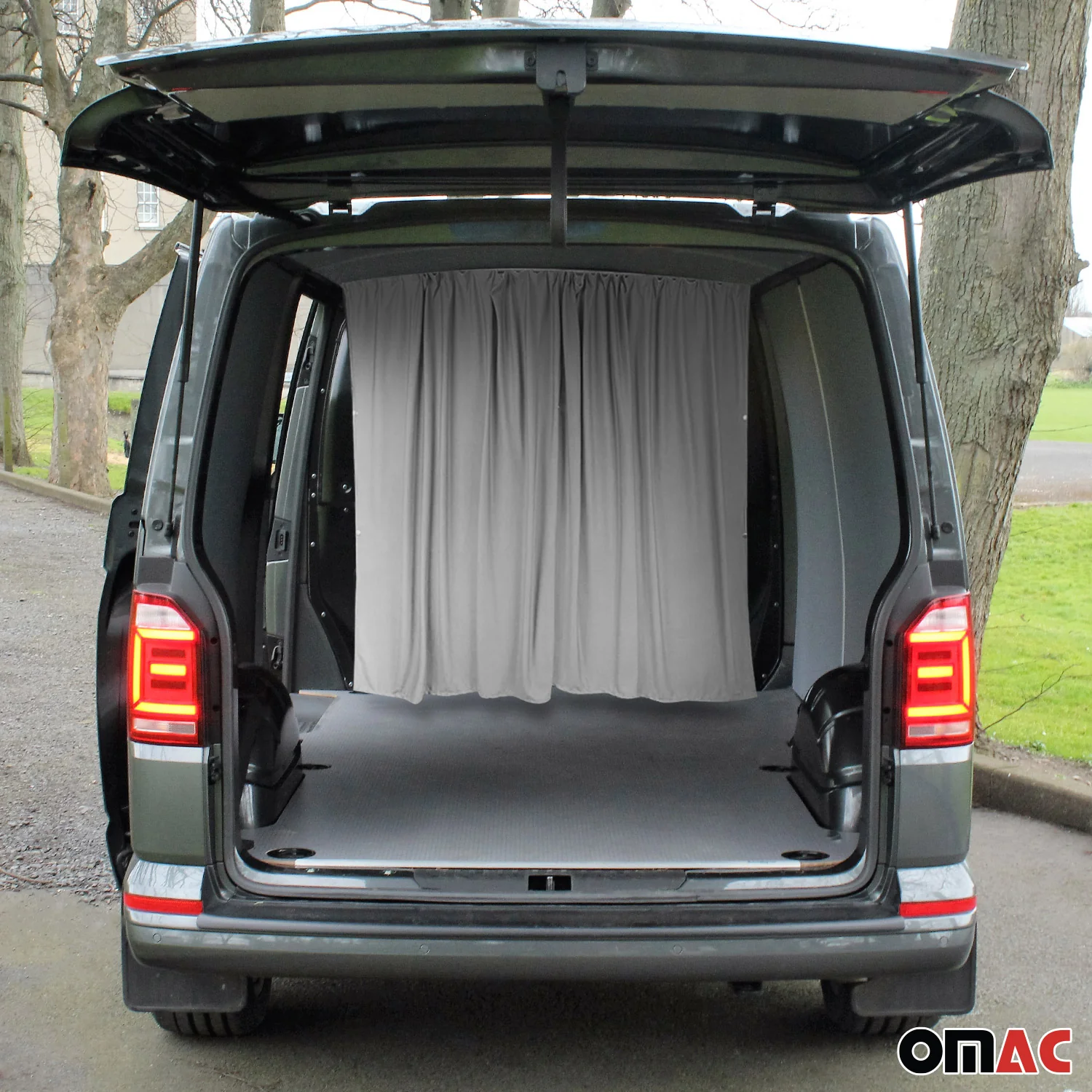 Maß Gardinen für Nissan Interstar H3 Fahrerhaus Abtrennung Sonnenschutz Grau - Image 2