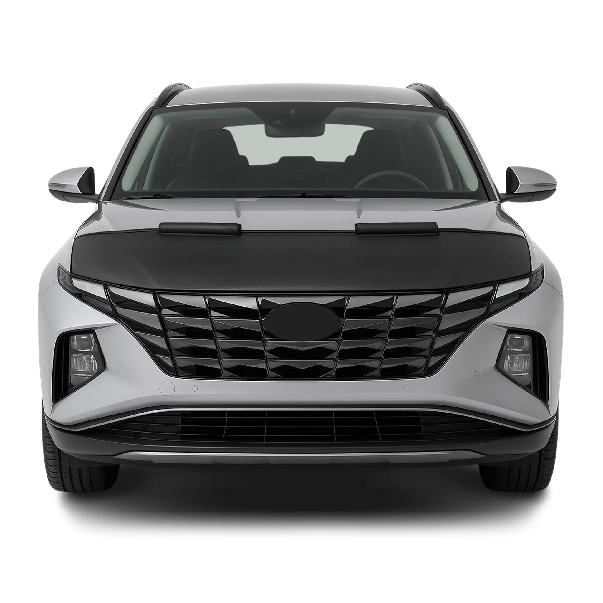 Haubenbra Steinschlagschutz Bonnet Bra für Hyundai Tucson 2022-2026 Schwarz Halb