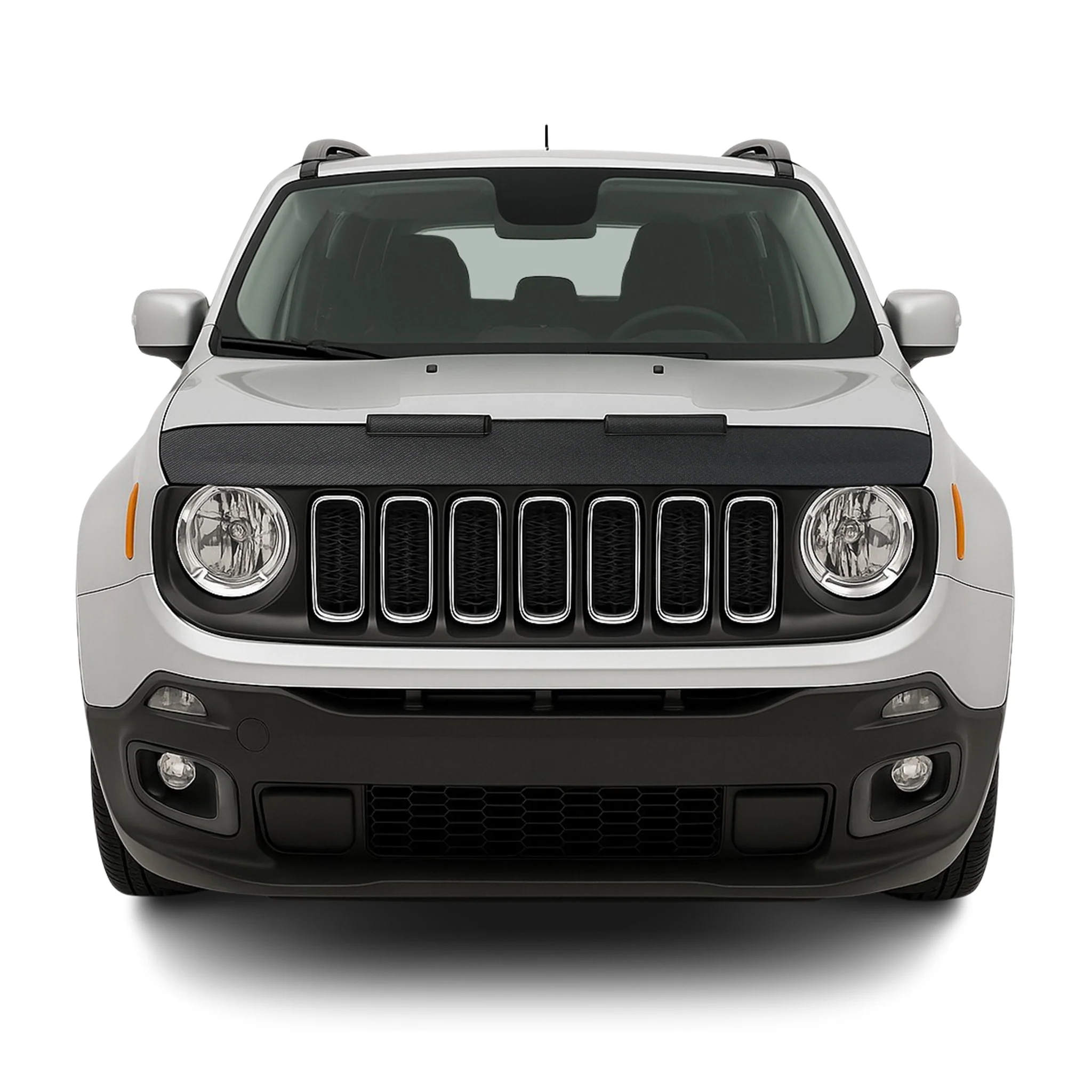 Haubenbra Steinschlagschutz Bonnet Bra für Jeep Renegade 2014-2024 Carbon Halb