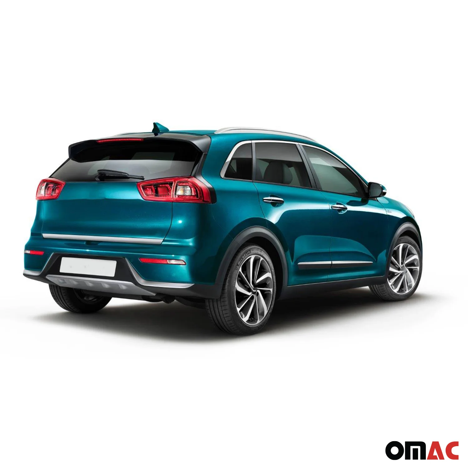 Chrom Satz Seitenleiste & Heckleiste für Kia Niro I 2017-2022 Silber 11tlg - Image 2