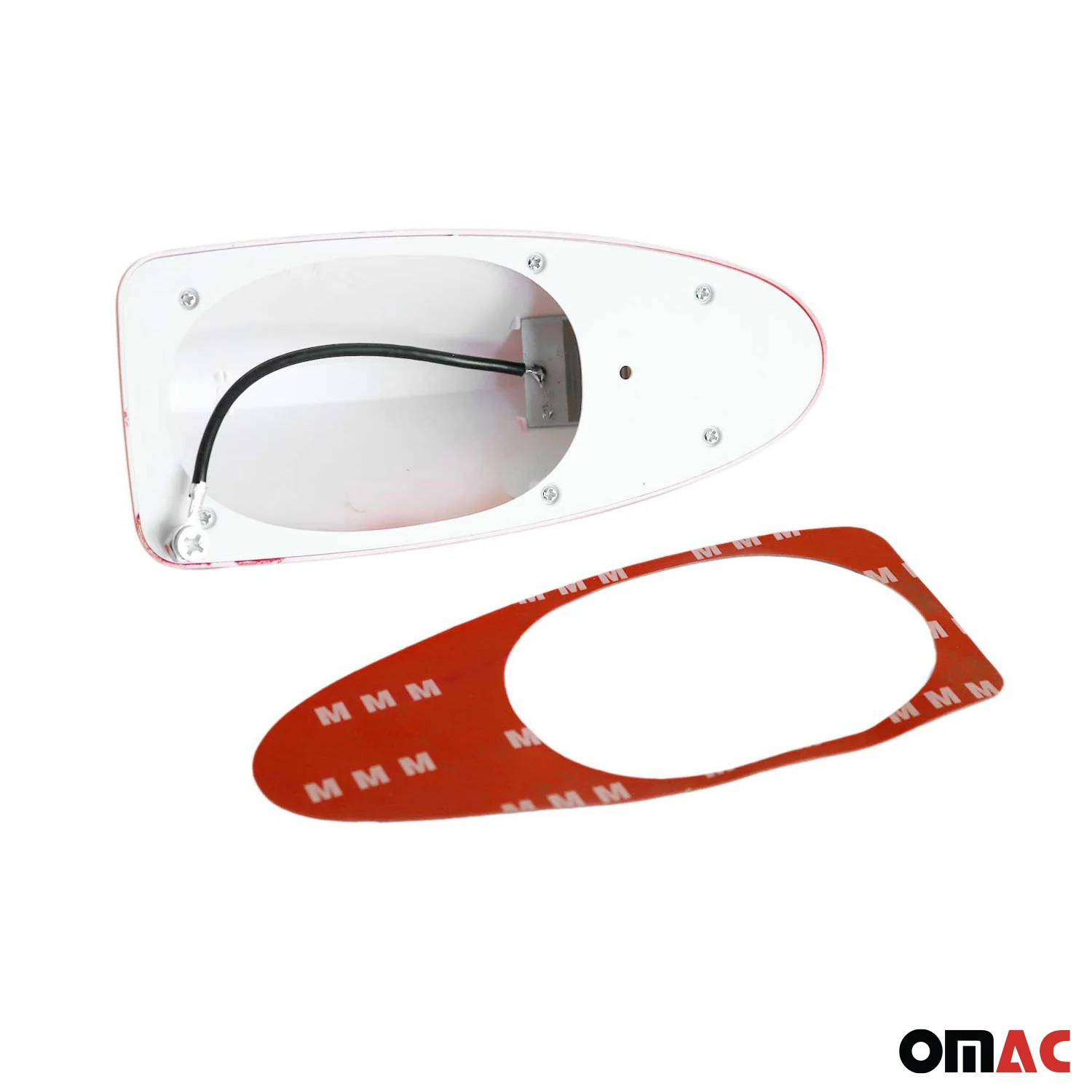 Dachantenne Autoantenne AM/FM Autoradio Shark Antenne Haifischflosse Rot - Image 5