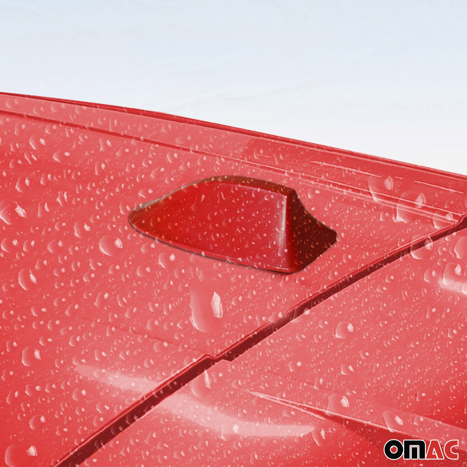 Dachantenne Autoantenne AM/FM Autoradio Shark Antenne Haifischflosse Rot - Image 6