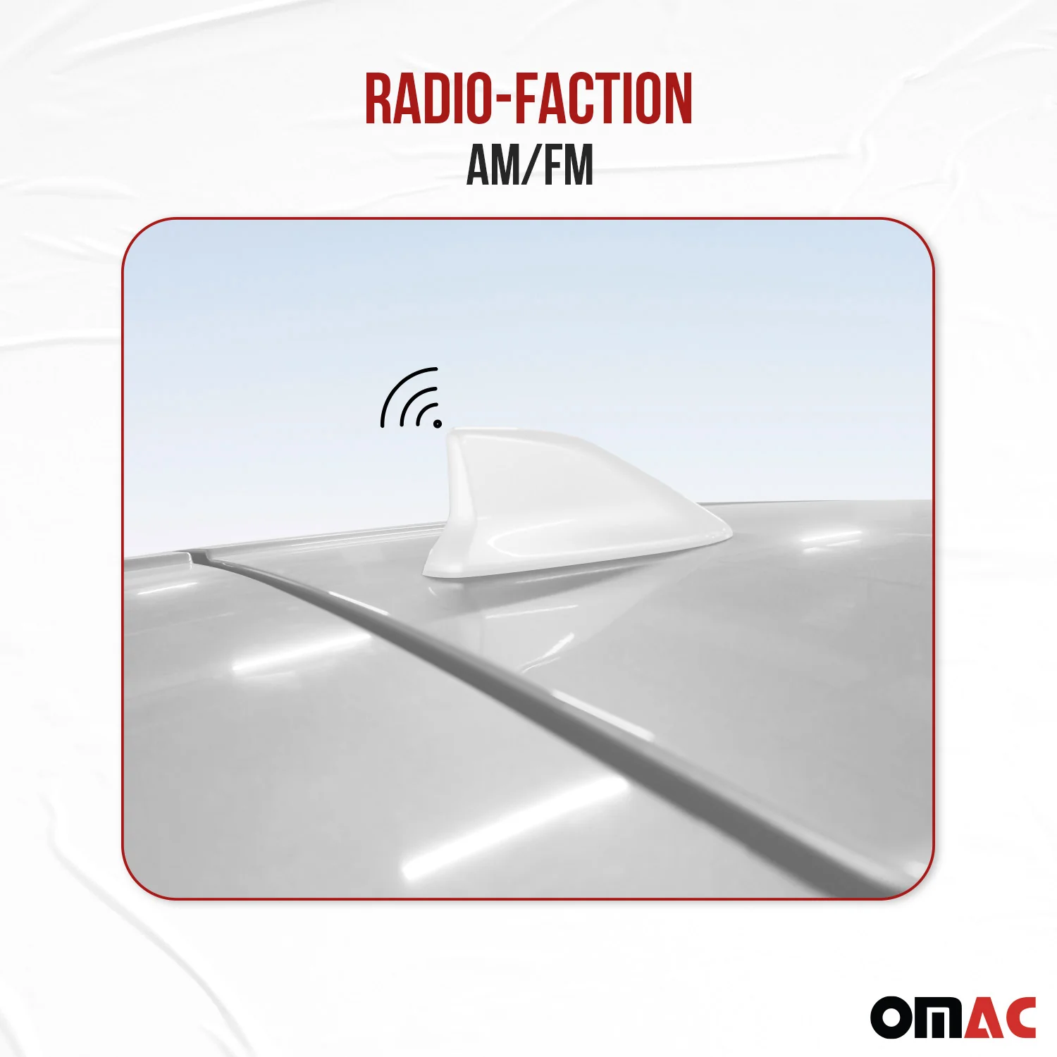 Dachantenne Autoantenne AM/FM Autoradio Shark Antenne Haifischflosse weiß - Image 7