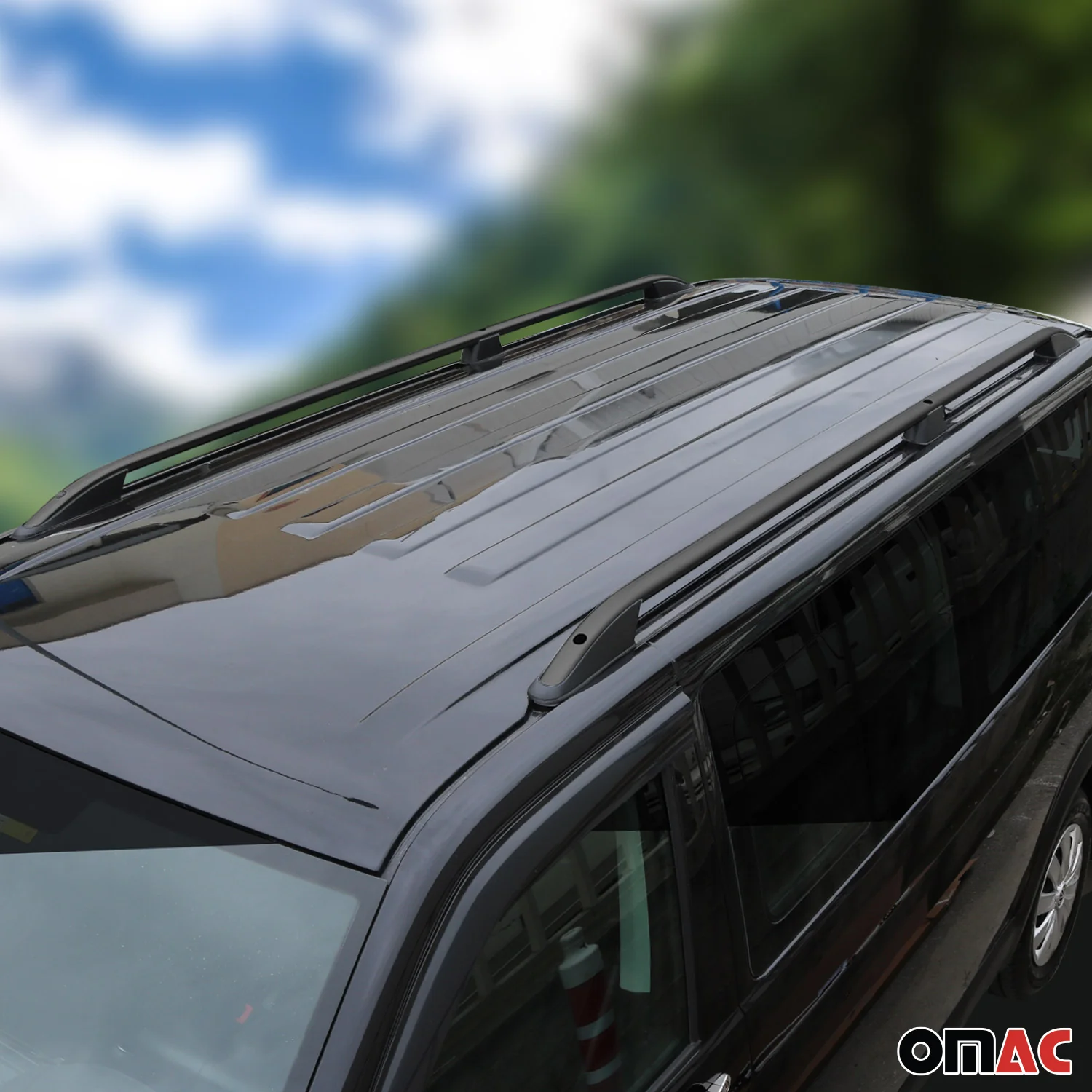Dachreling Dachgepäckträger für Peugeot Expert / Traveller 2016-26 L2 Schwarz 2x - Image 2