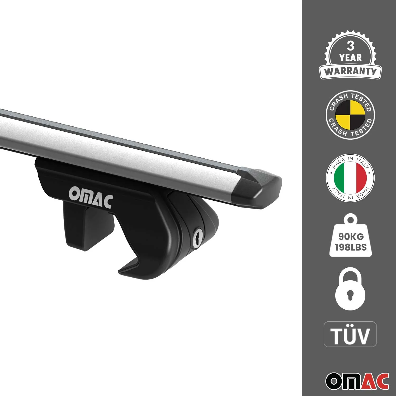 Dachreling + Dachträger Satz für Ford Kuga II 2012-2019 Alu Silber 4x - Image 3