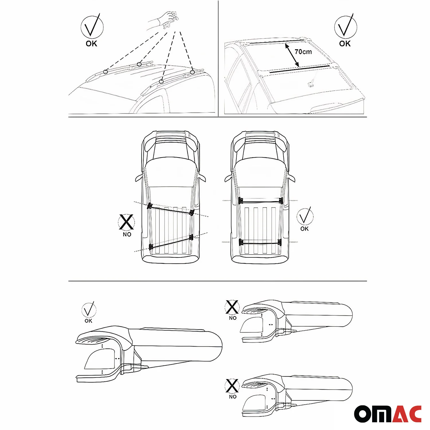 Dachreling + Dachträger SET für VW Amarok 2010-2020 Aluminium Silber 4tlg - Image 3