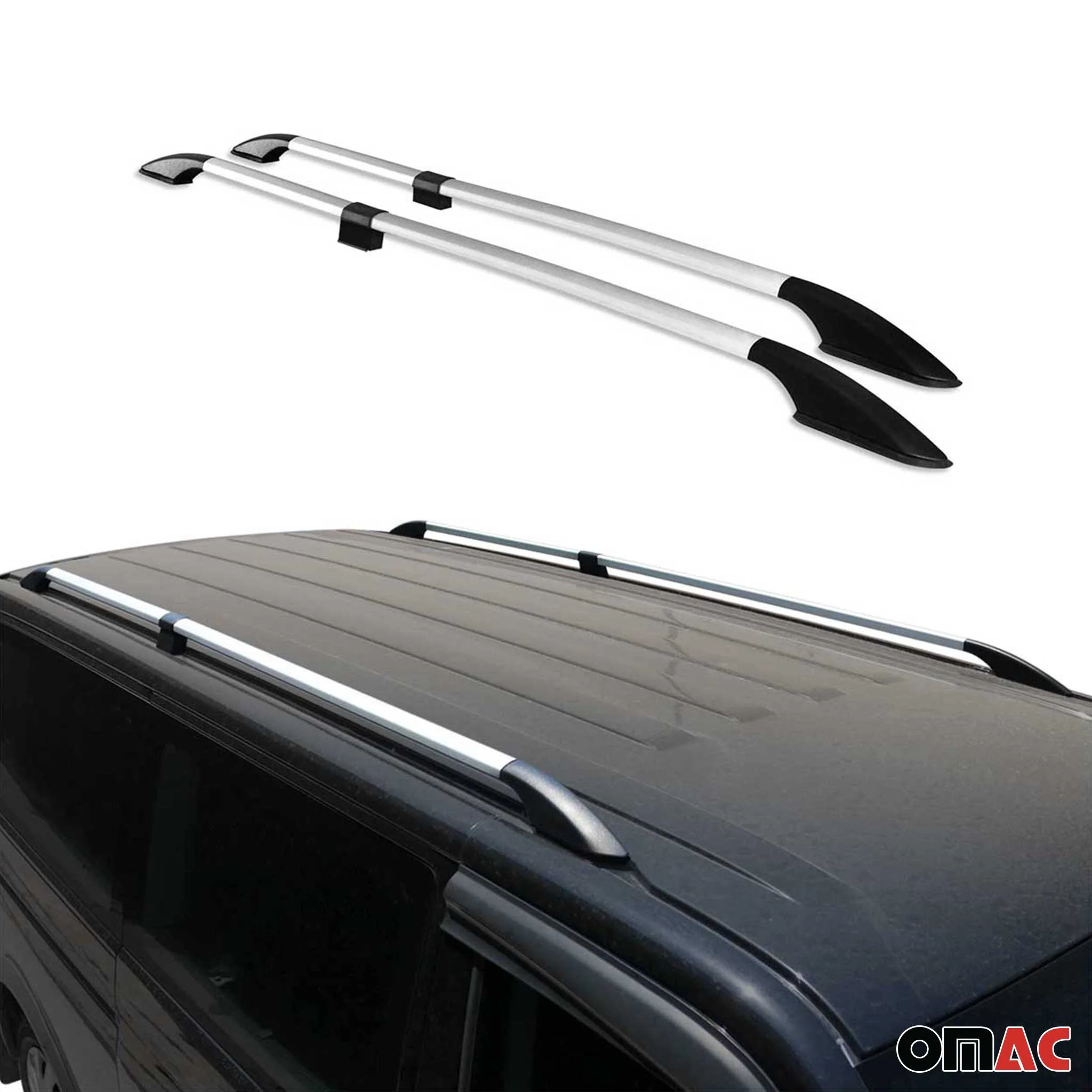 Dachreling für Mercedes Vito W639 W447 2003-2026 L3 Extra Langer RS Alu Grau - Image 5